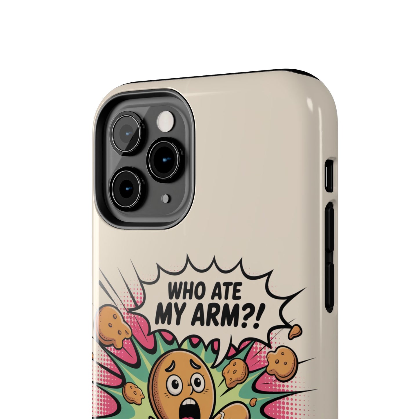 Funny Gingerbread Man Phone Case - Who Ate My Arm? Tough Protection