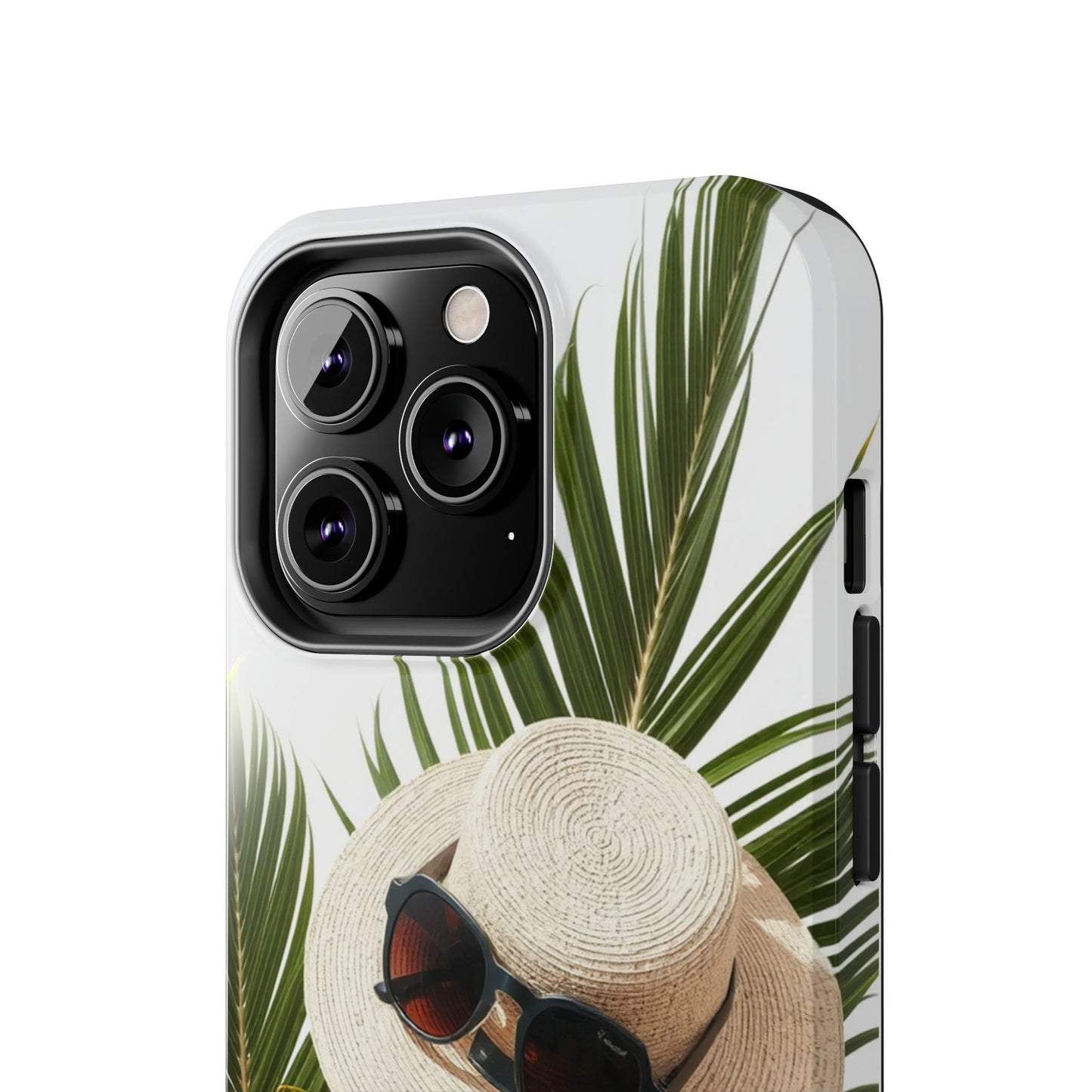 Tropical Phone Case - Summer Vibes with Hat & Sunglasses Design