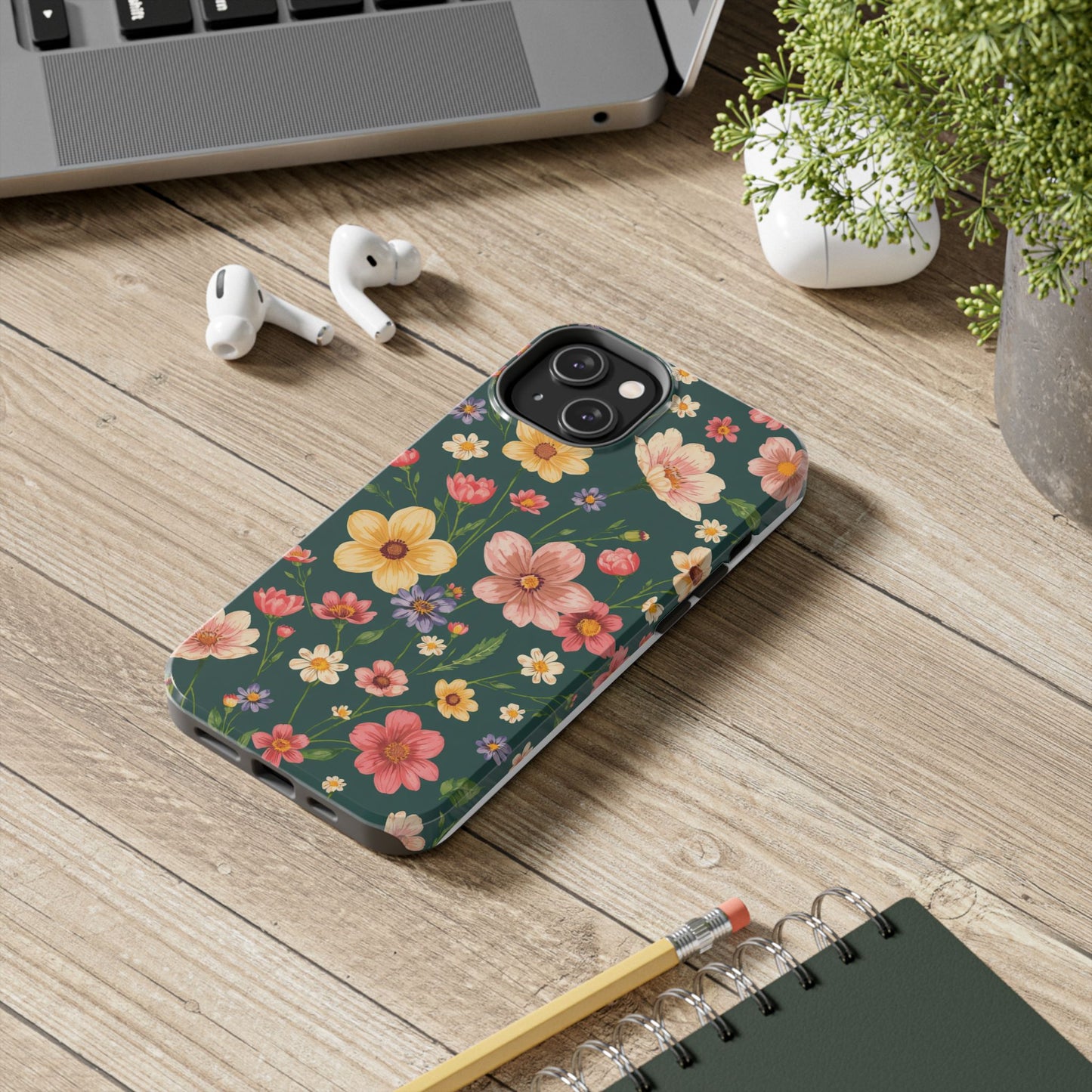 Vintage Spring Flowers Tough Phone Case - Durable Protection for iPhone