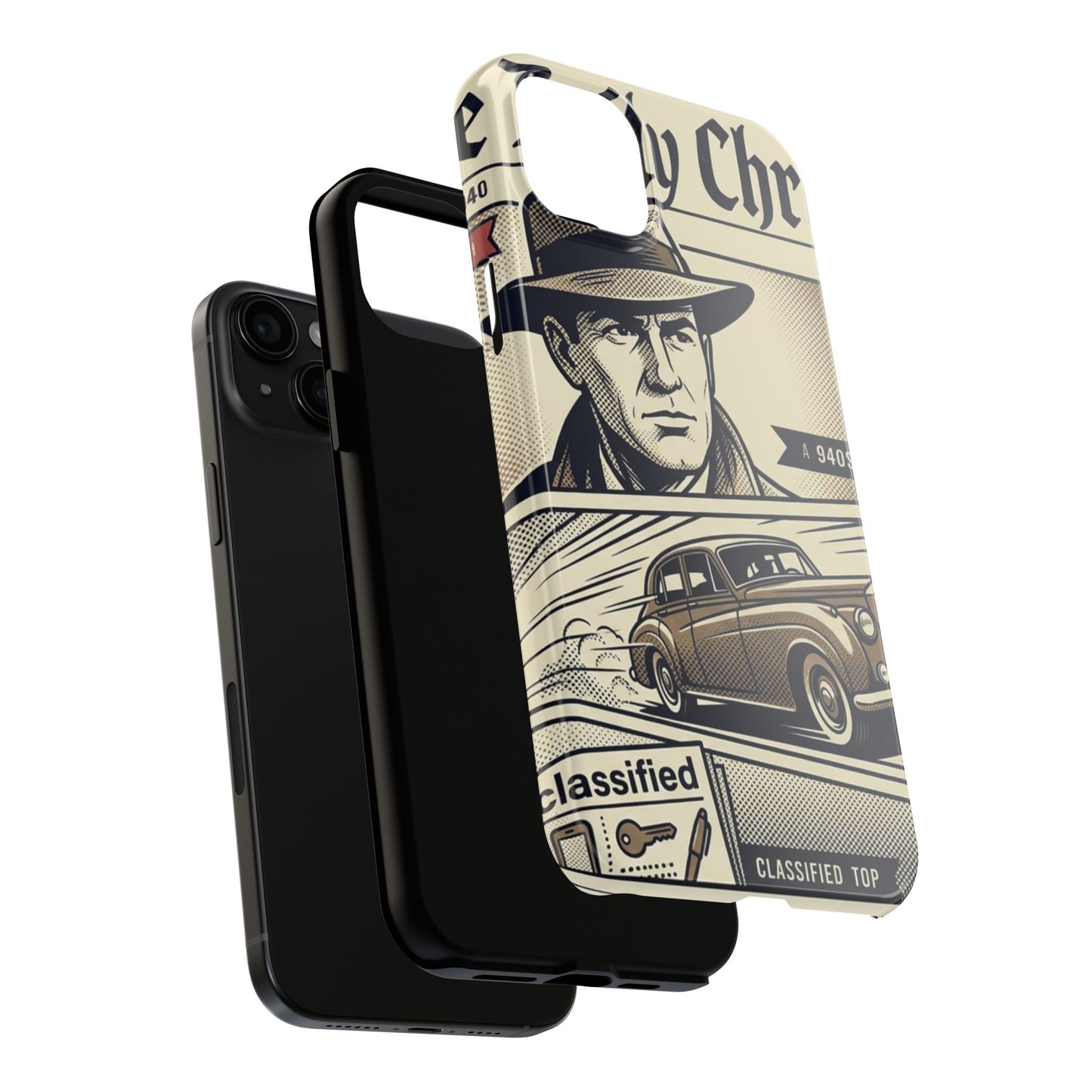 Old Newspaper Tough Phone Case
