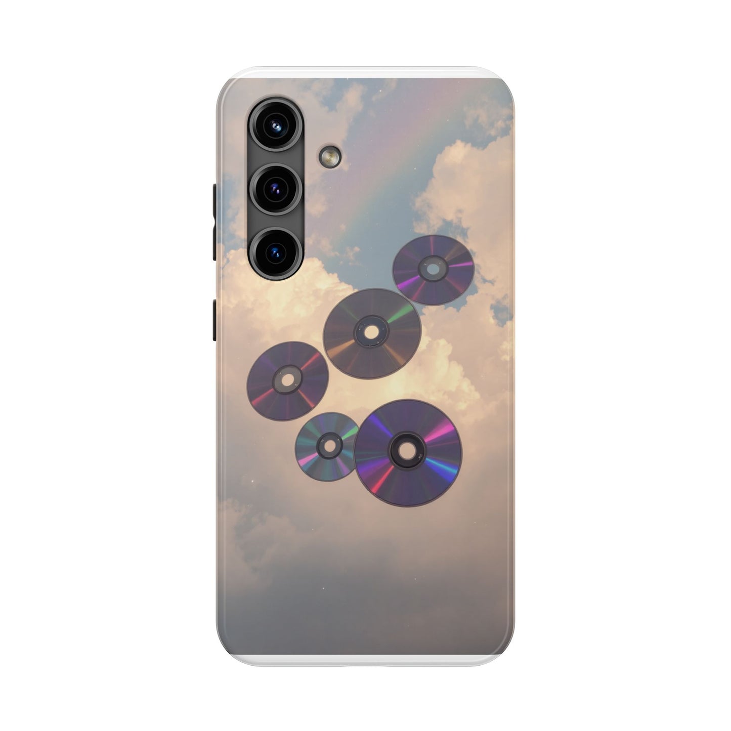 Vibrant Cloud CD Tough Phone Case - Durable and Stylish