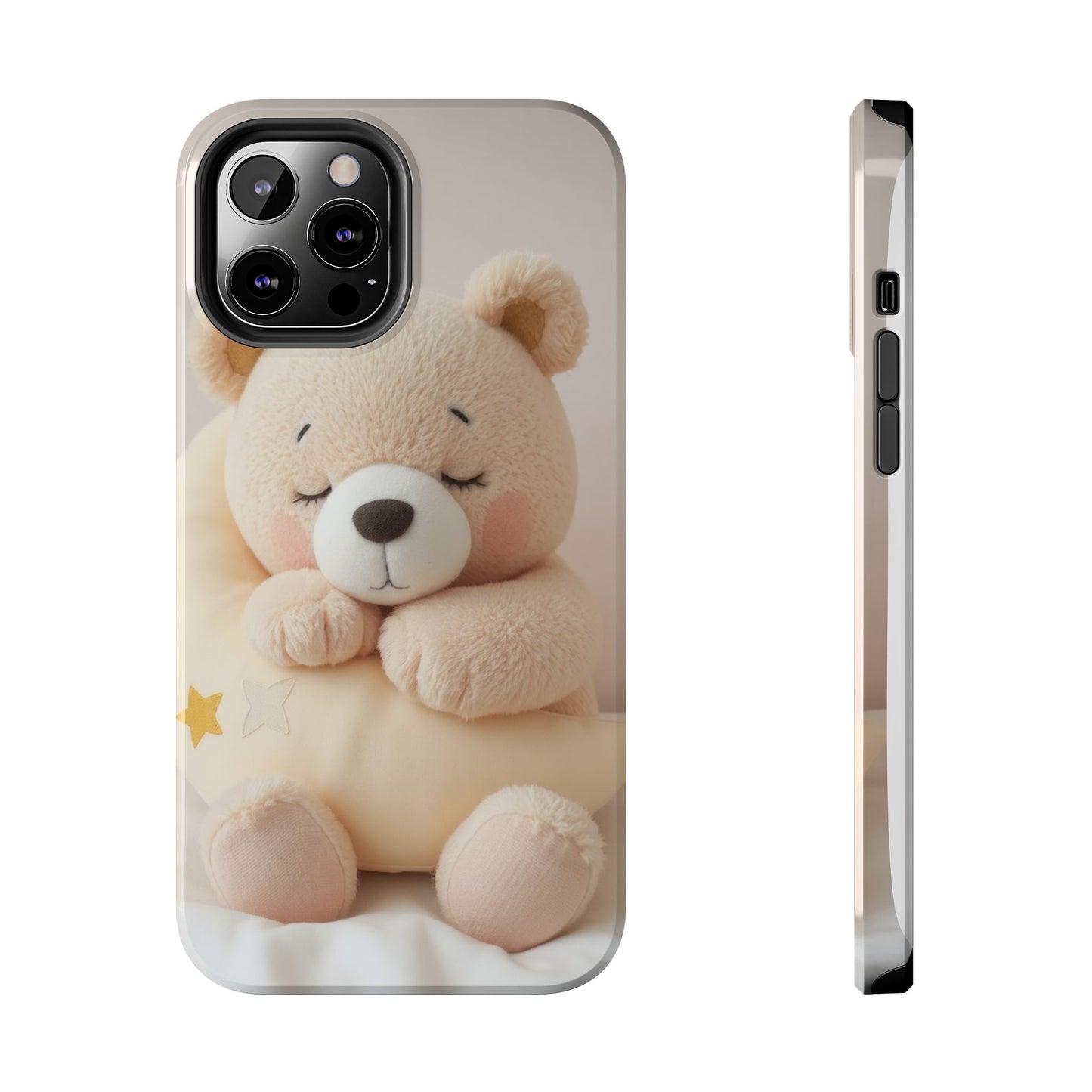 Cute Bear Tough Phone Case - Adorable Baby Animal Design for Kids & Adults