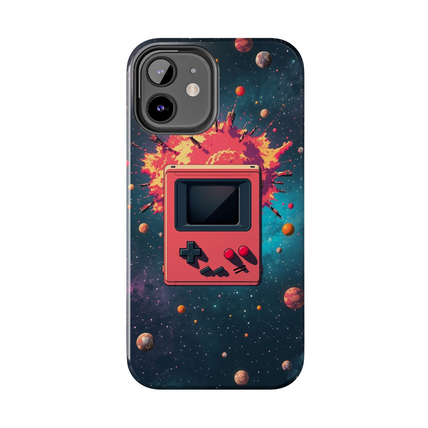 Retro Gaming Tough Phone Case - Space Adventure Design
