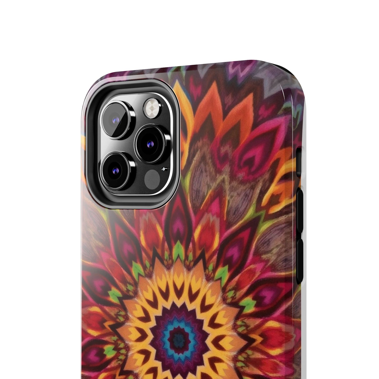 Vibrant Floral Mandala Tough Phone Case | Stylish and Durable Protection - for iPhone