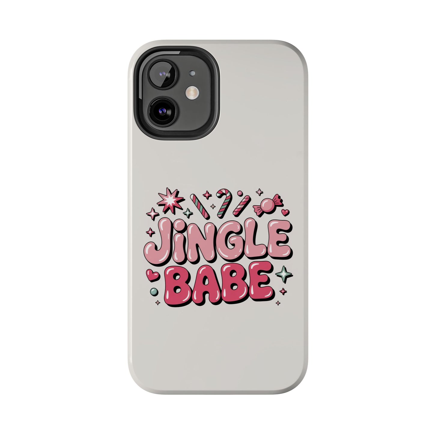 Jingle Babe Tough Phone Case - Festive Holiday Protection for Your iPhone