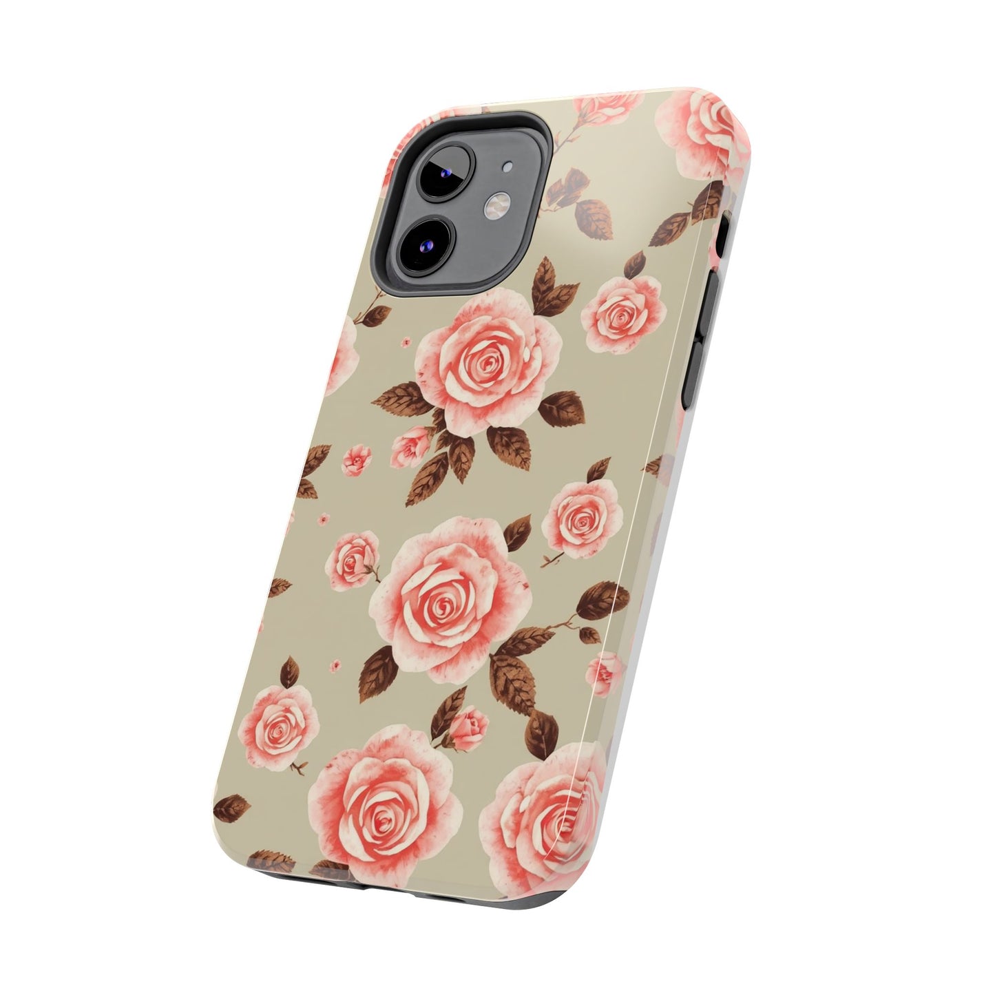 Elegant Floral Tough Phone Case for Stylish Protection - for iPhone