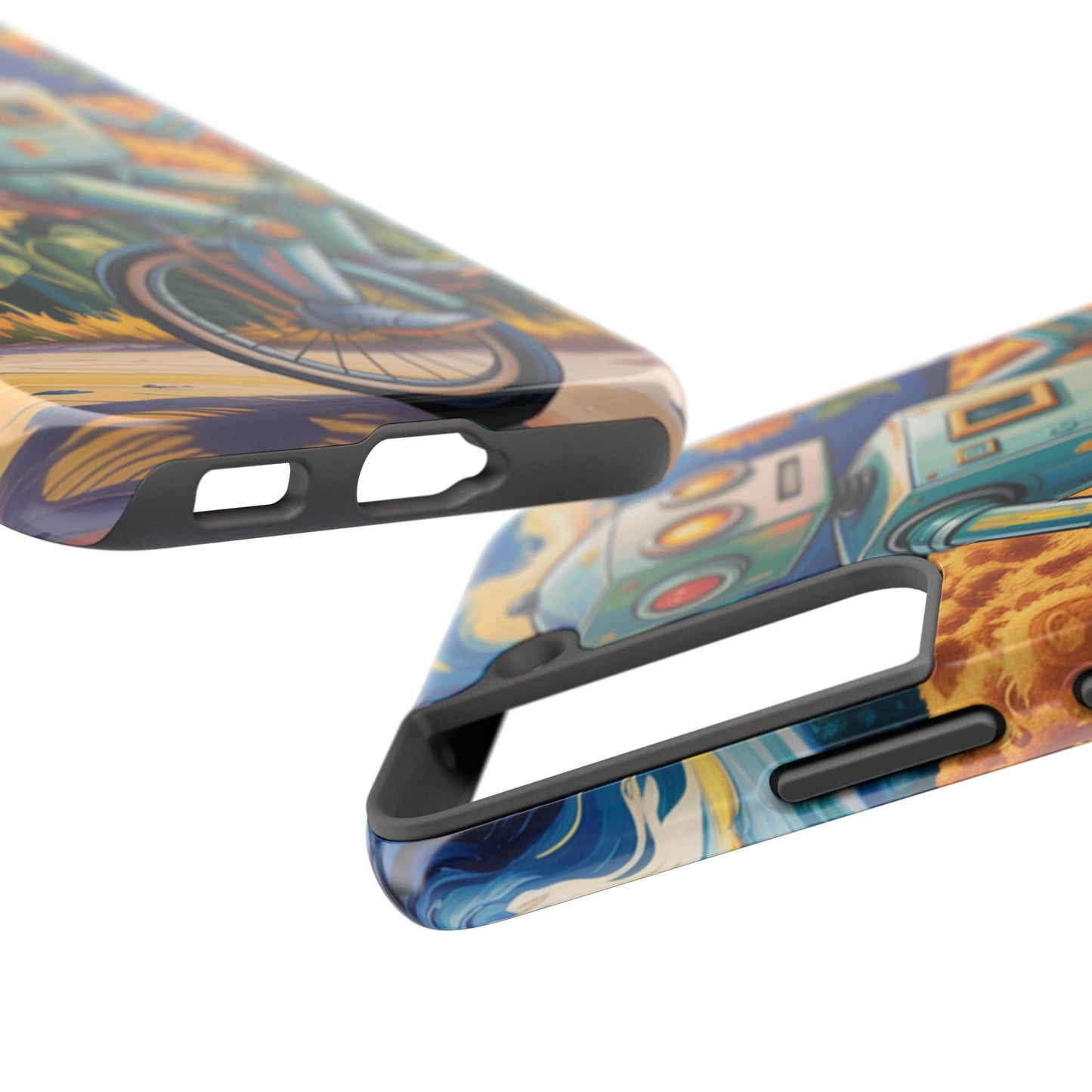 Robot Cycle Tough Phone Case - Durable & Unique Design