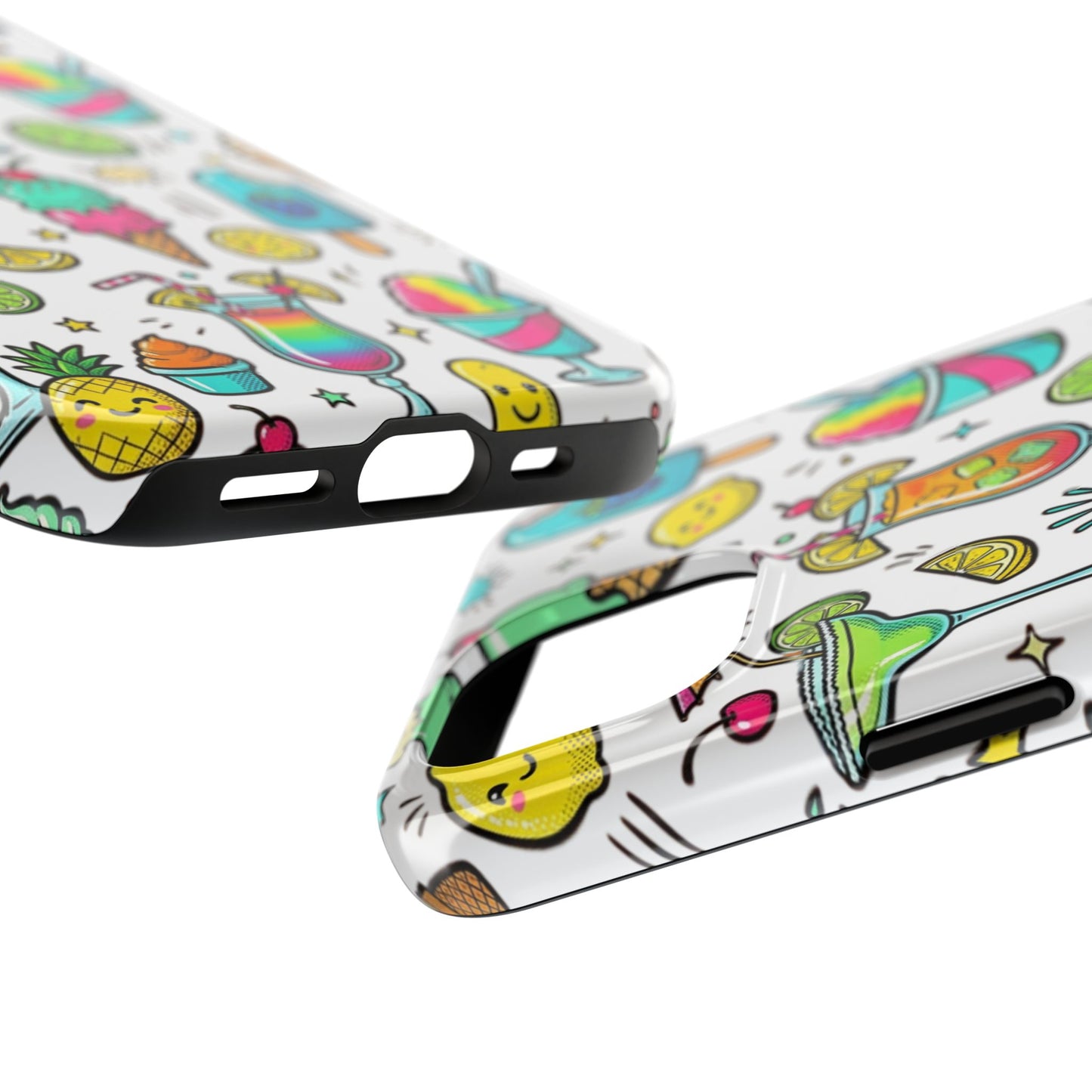 Tough Phone Case — Summer Ice Cream & Cocktails Pattern