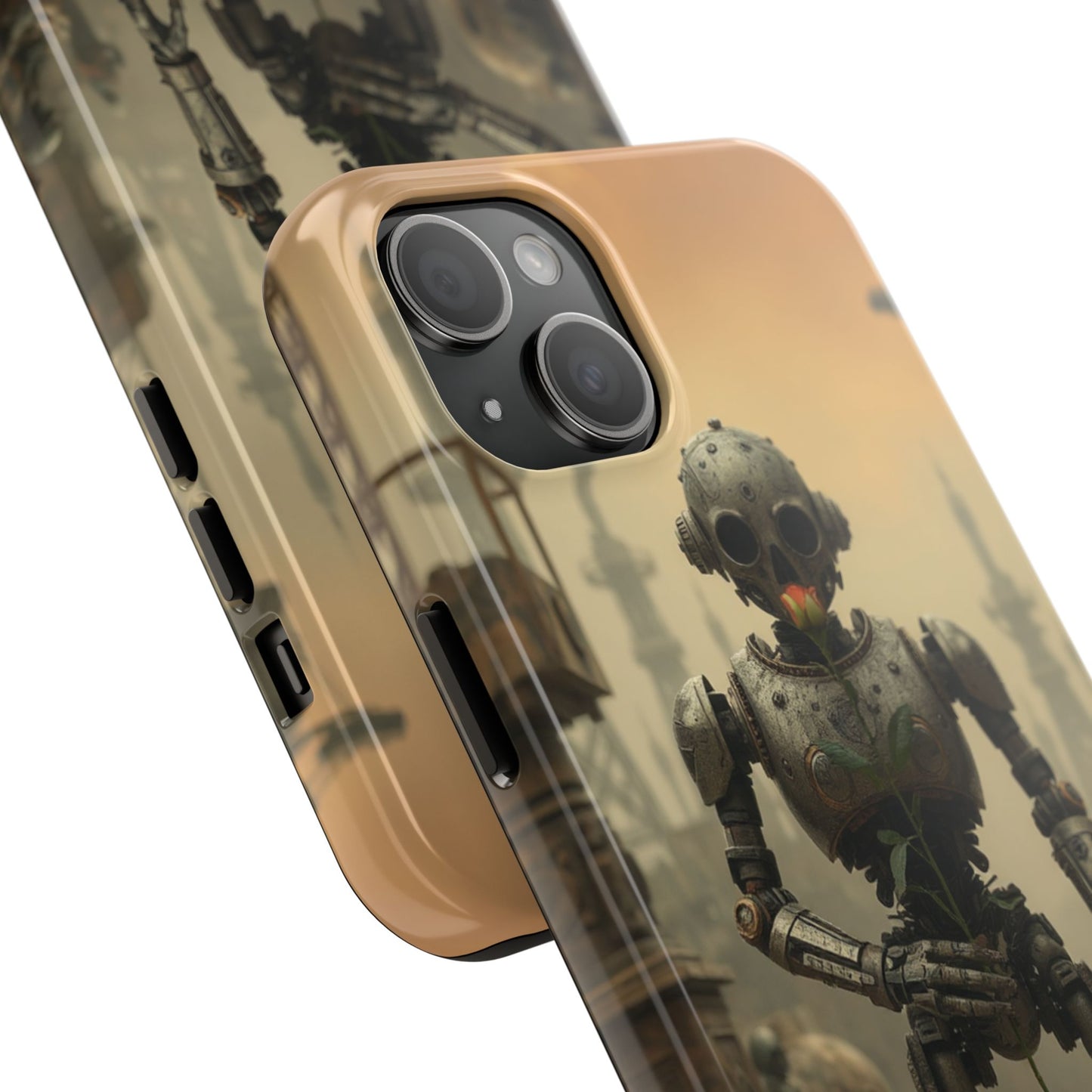 Robotic Sentinel Tough Phone Case - Durable Protector for Sci-Fi Lovers