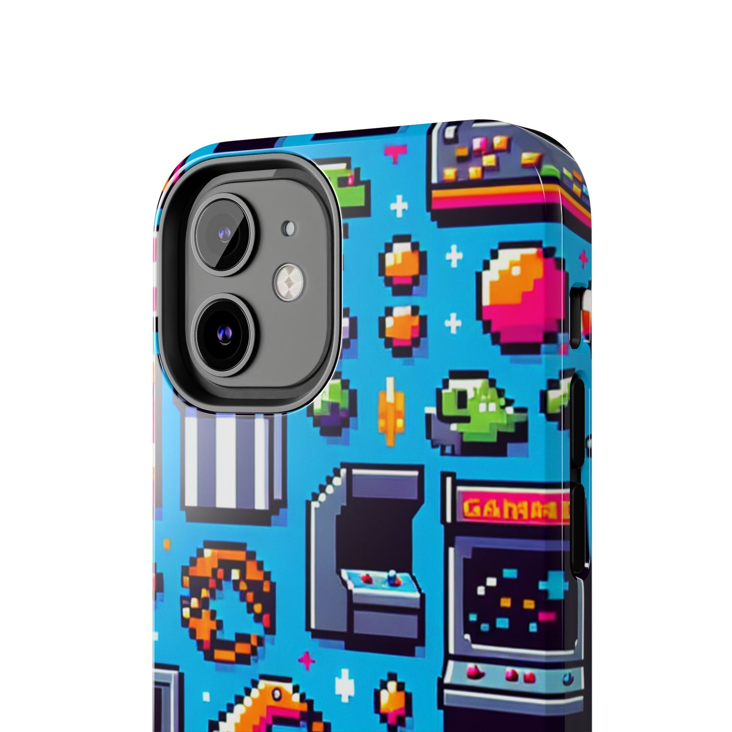 Retro Gaming Tough Phone Case - Pixel Art Design for Gamers - for iPhone