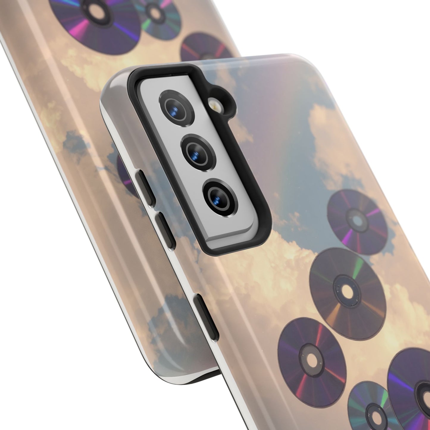 Vibrant Cloud CD Tough Phone Case - Durable and Stylish