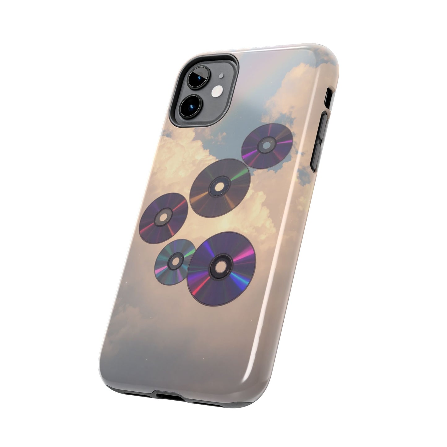 Vibrant Cloud CD Tough Phone Case - Durable and Stylish