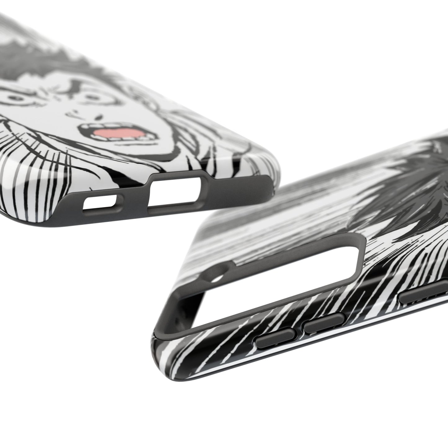 Intense Graphic Phone Case - Tough Design for Anime Fans