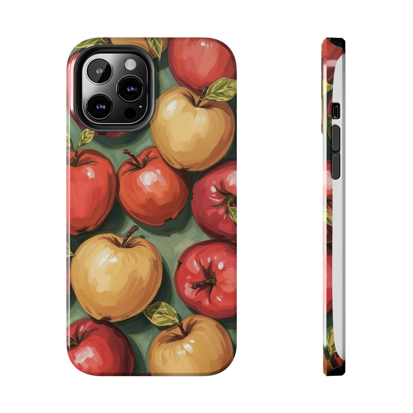 Colorful Painted Apples Art Tough Phone Case - Durable & Stylish Protection - for iPhone