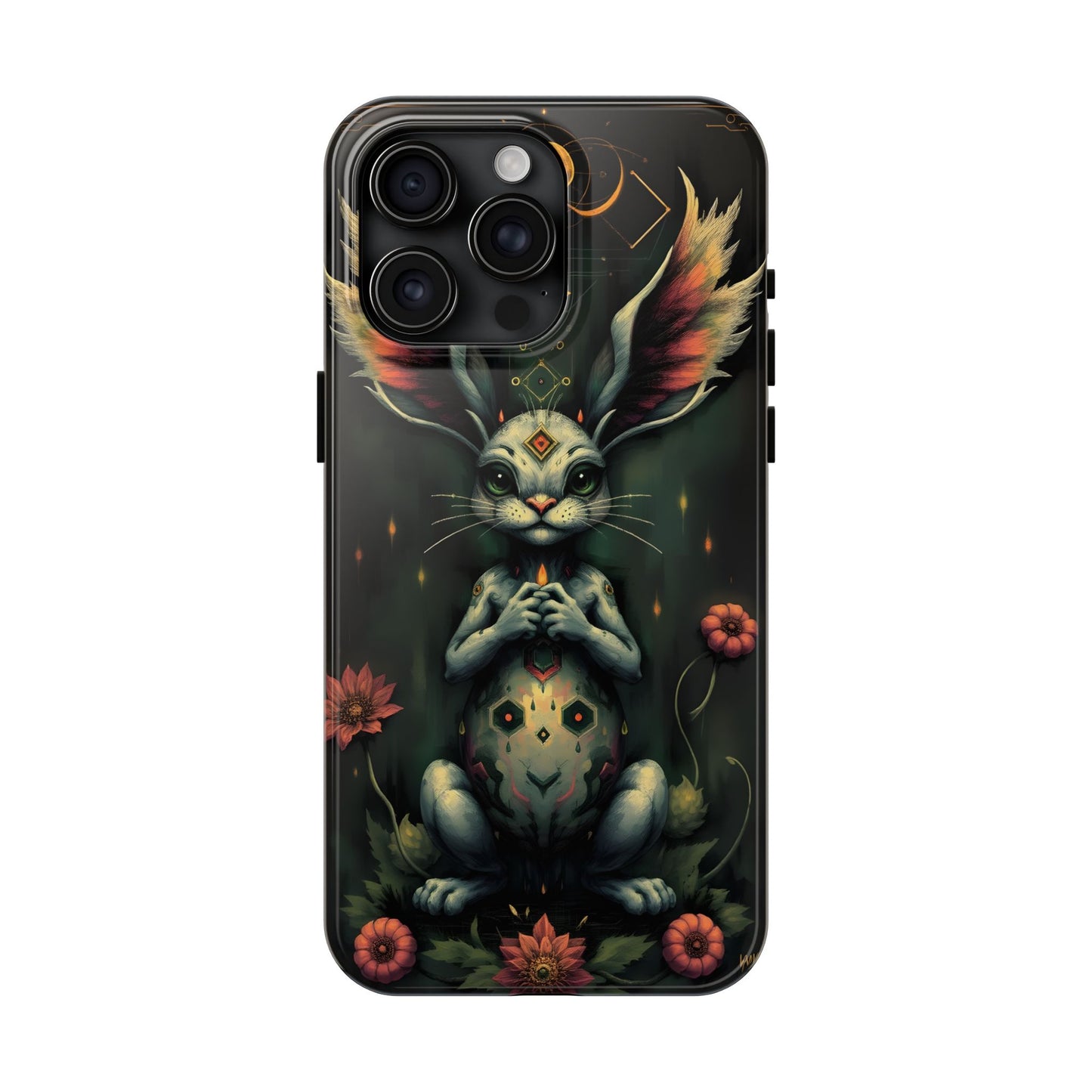 Artistic Rabbit Phone Cases - Unique and Durable Design of Mystical Bunny - for iPhone