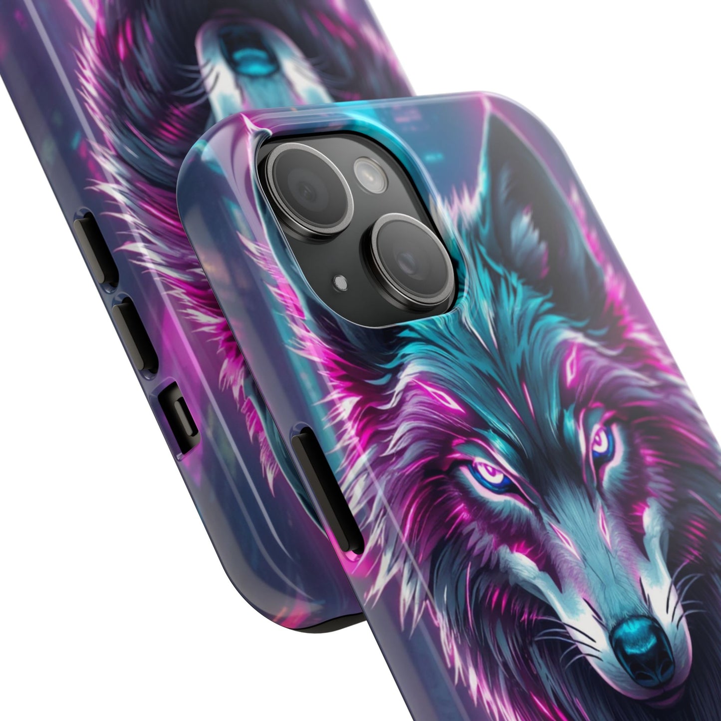 Fierce Wolf Phone Case - Tough & Vibrant Design for Animal Lovers