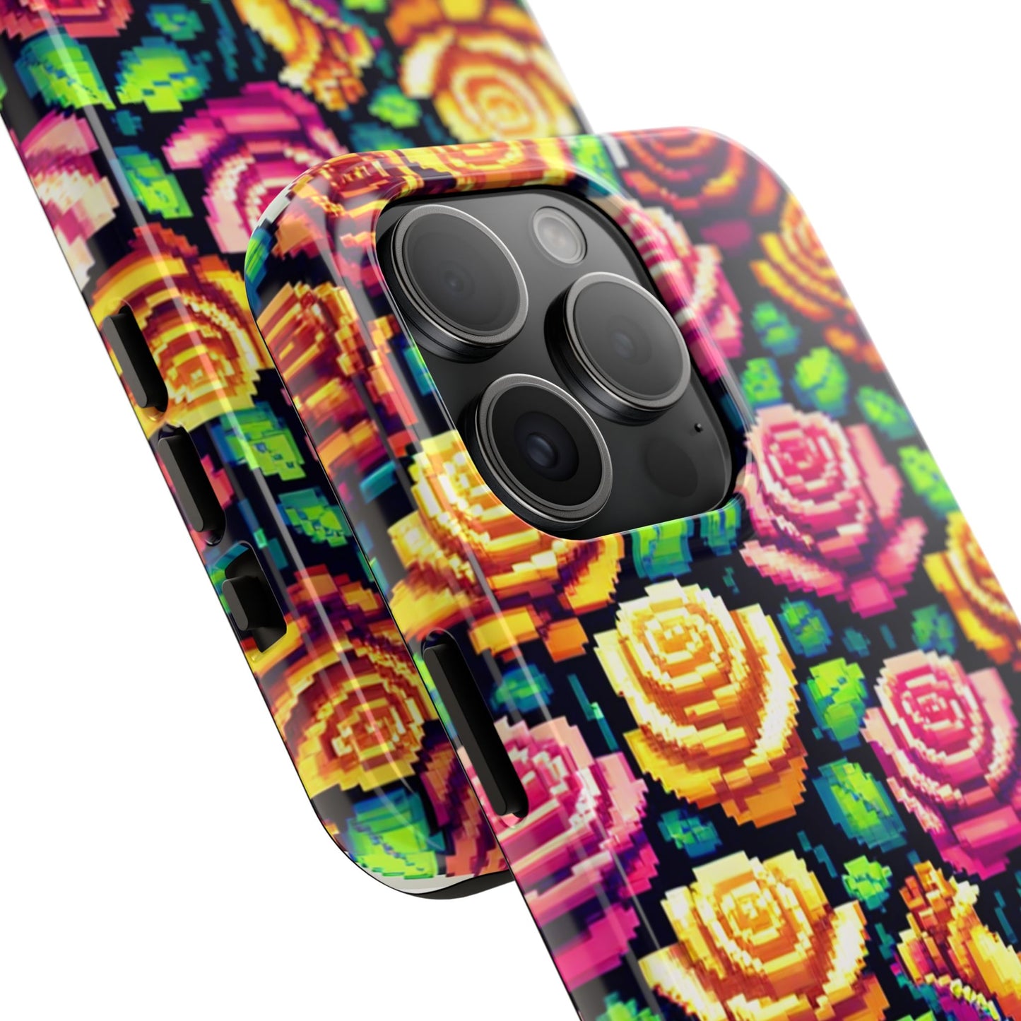 Vibrant Floral Tough Phone Case - Stylish Protection for Flower Lovers