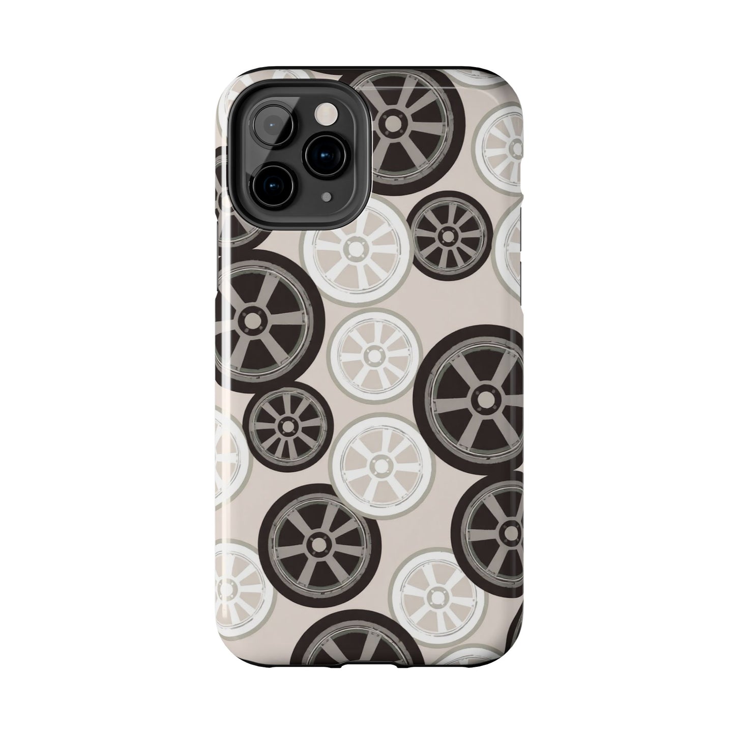Racing Wheel Design Tough Phone Case – Durable Protection for Automotive Enthusiasts
