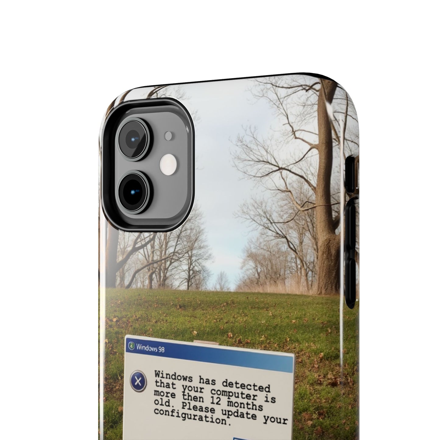Durable Phone Case with Windows 98 Error Message Design - Perfect Gift for Tech Lovers