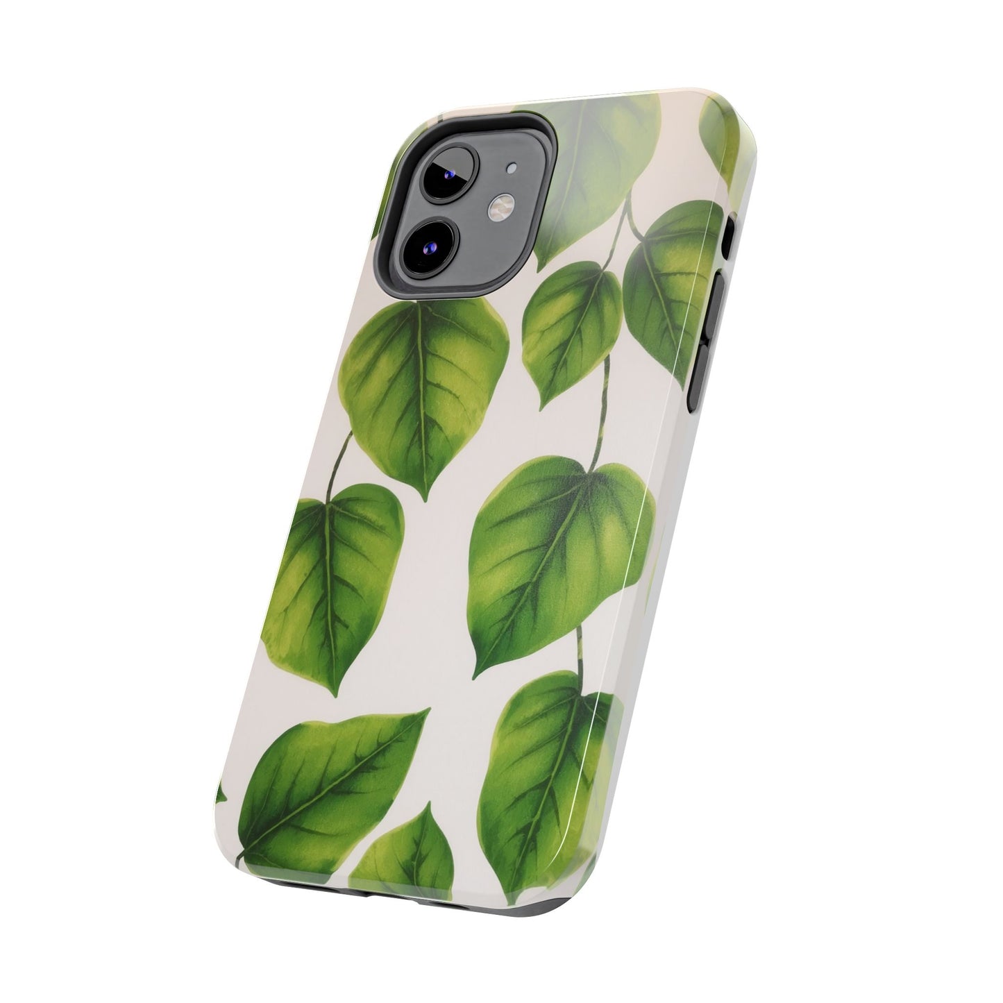 Tough Phone Cases with Green Leaf Design | Eco-Friendly Protection for Nature Lovers