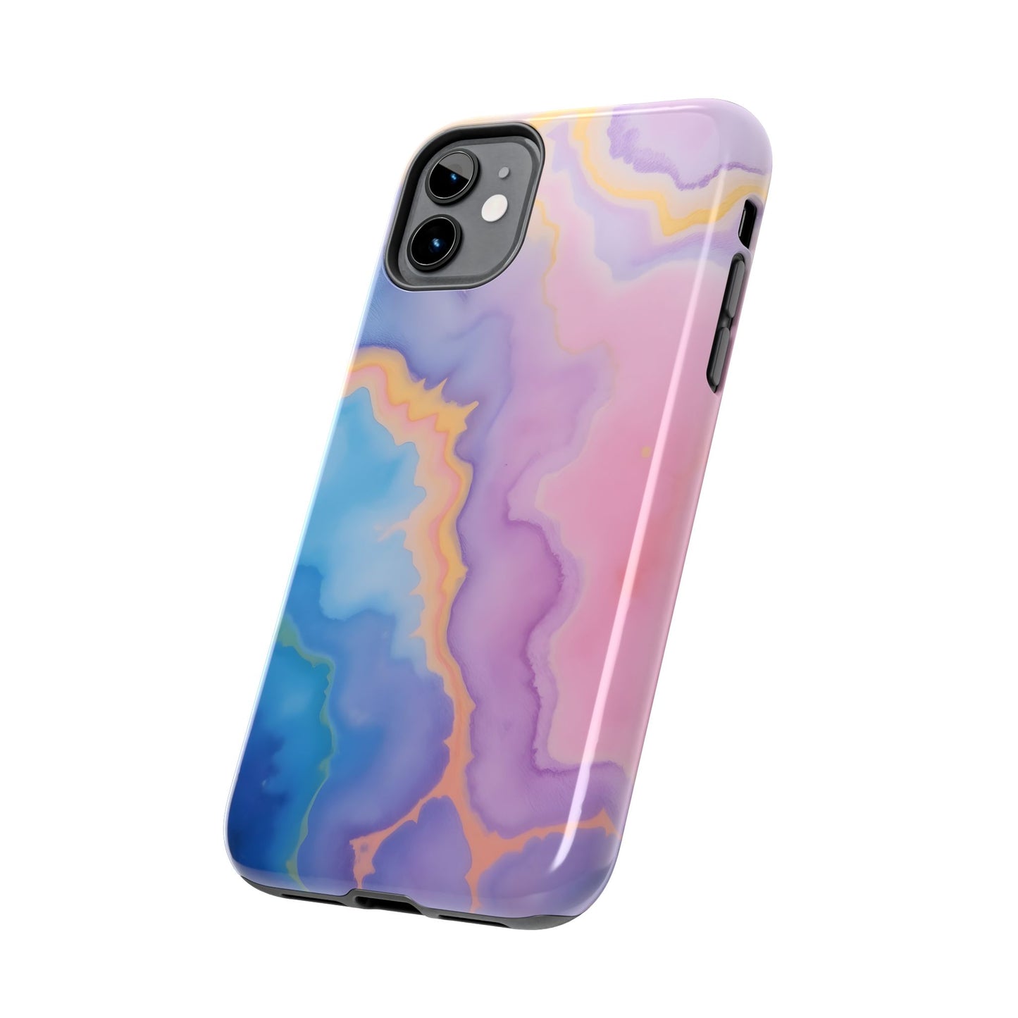 Watercolor Abstract Colors Tough Phone Case - Protective Cover for iPhone