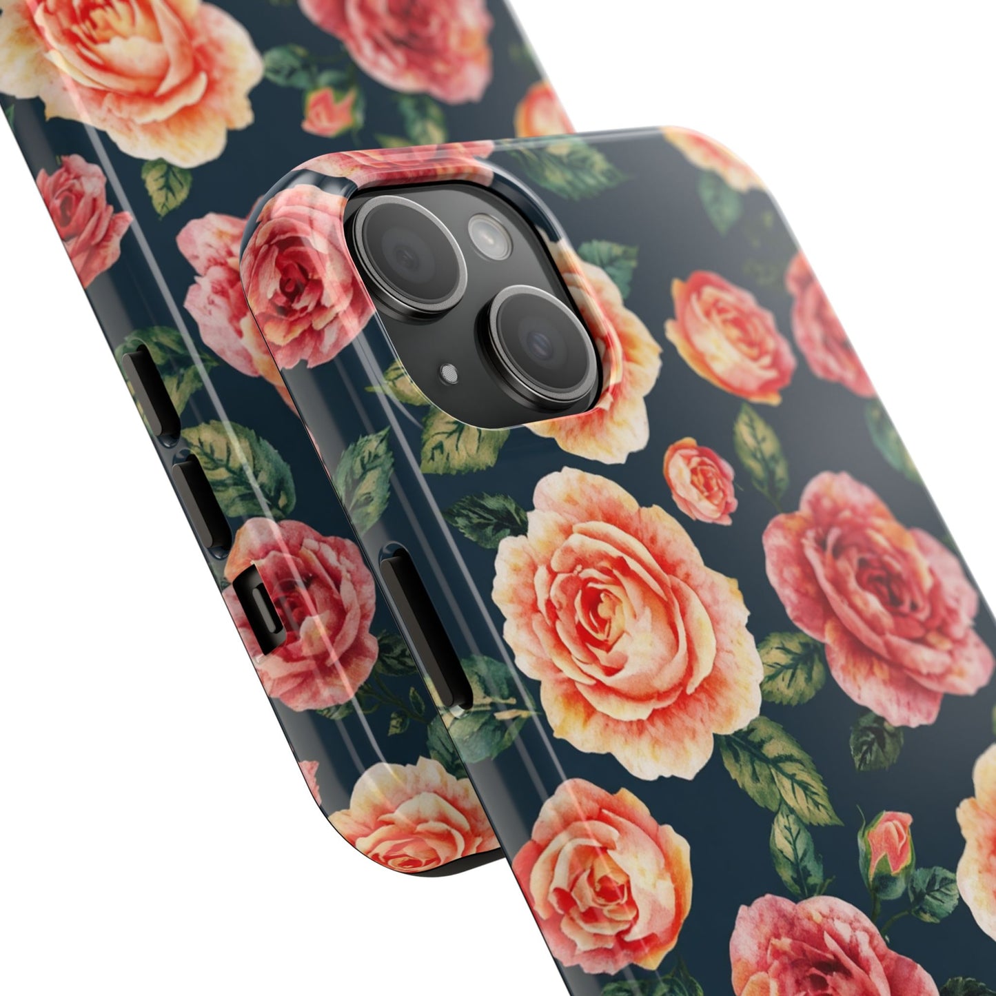 Floral Tough Phone Cases - Durable & Stylish New Age Rose Design - for iPhone