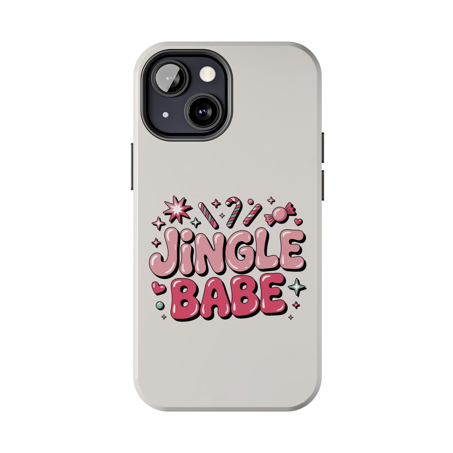 Jingle Babe Tough Phone Case - Festive Holiday Protection for Your iPhone