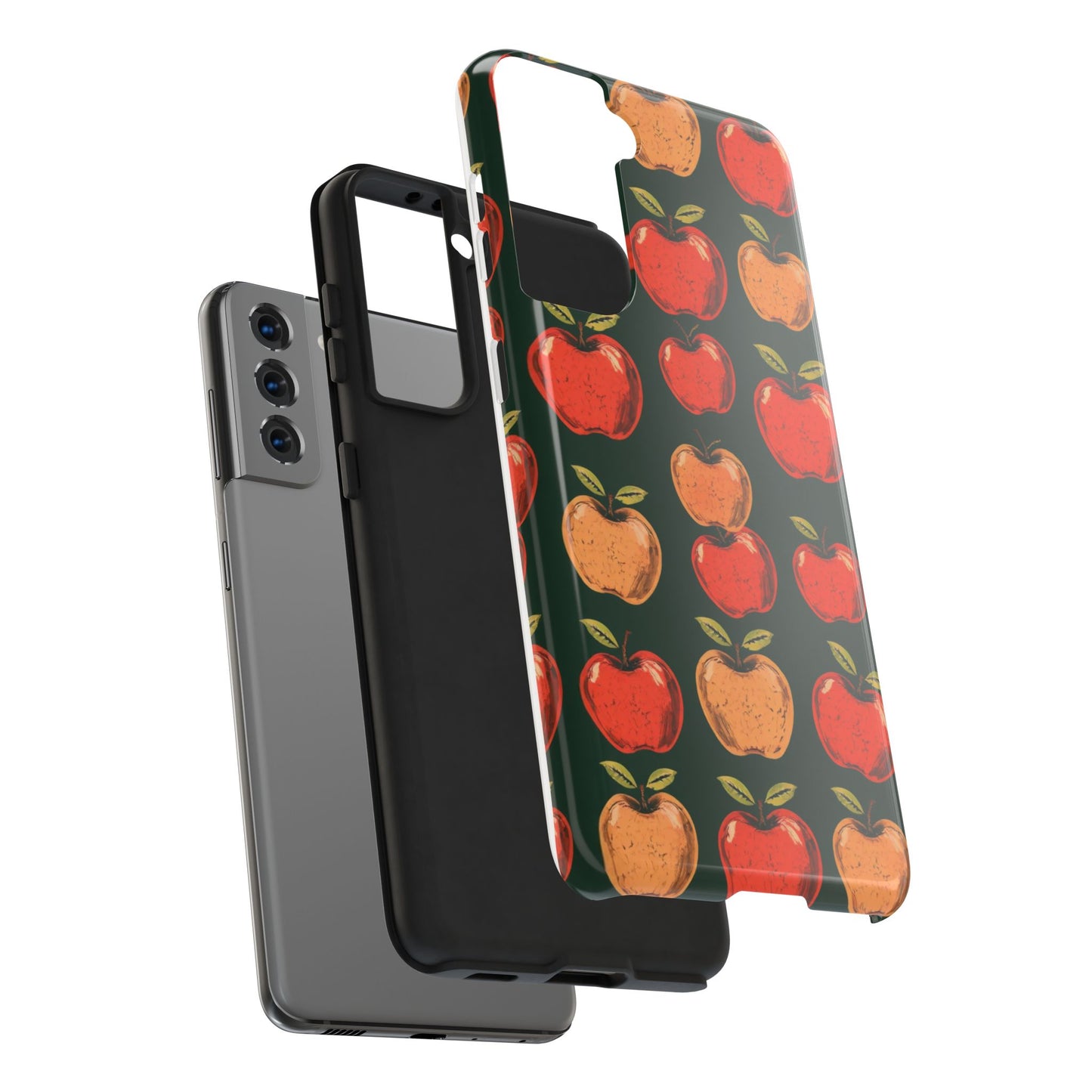 Apple Retro Pattern Tough Phone Case - Durable, Stylish, and Protective for Everyday Use - for iPhone