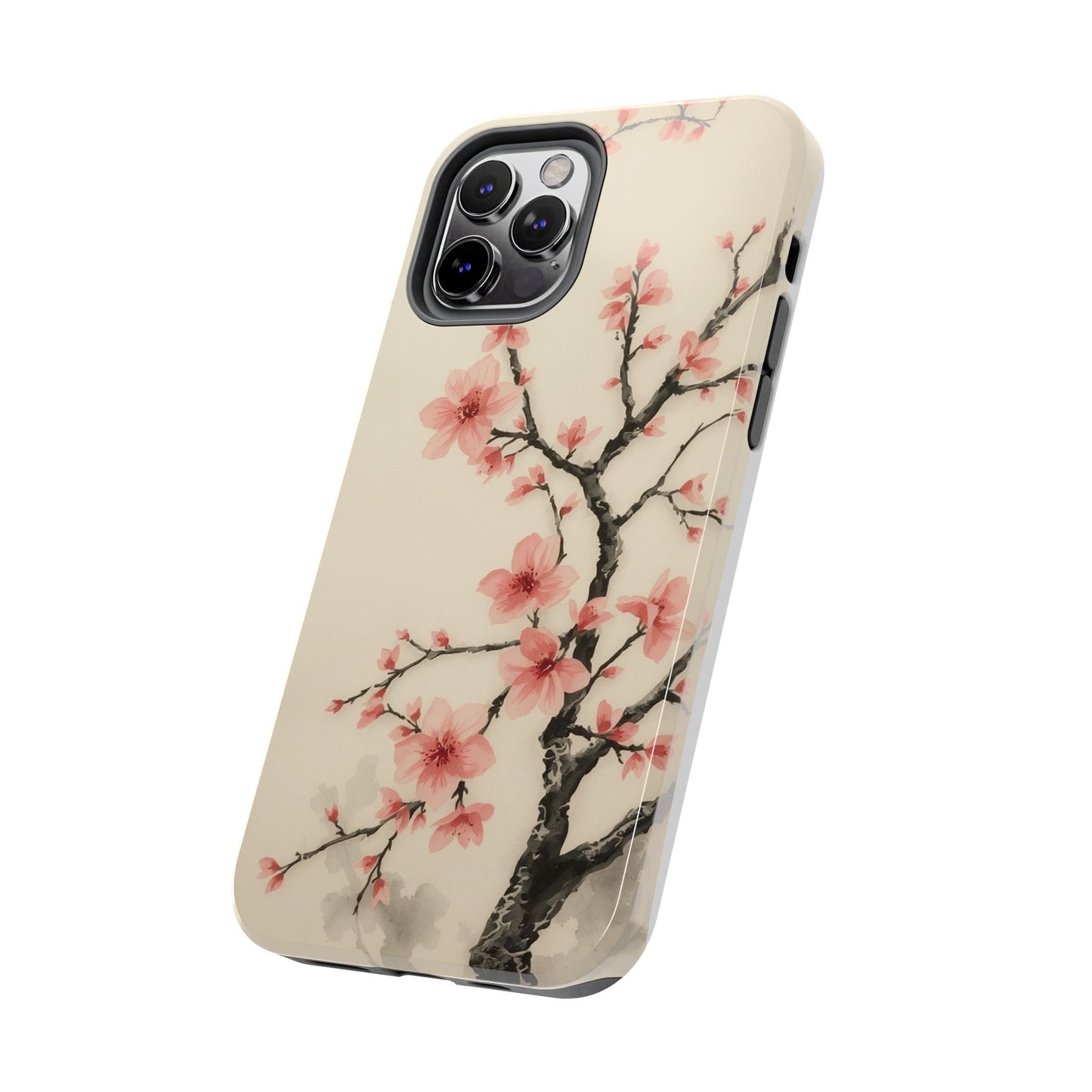 Cherry Blossom Tough Phone Case - Stylish Protection for Nature Lovers
