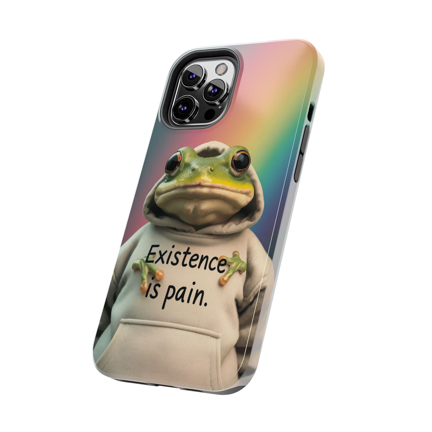 Existence is Pain Frog Phone Case - Tough & Stylish