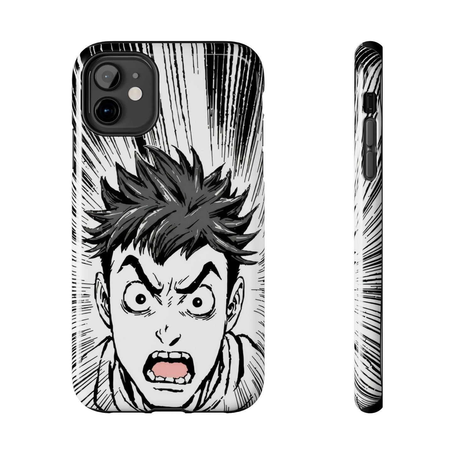 Intense Graphic Phone Case - Tough Design for Anime Fans