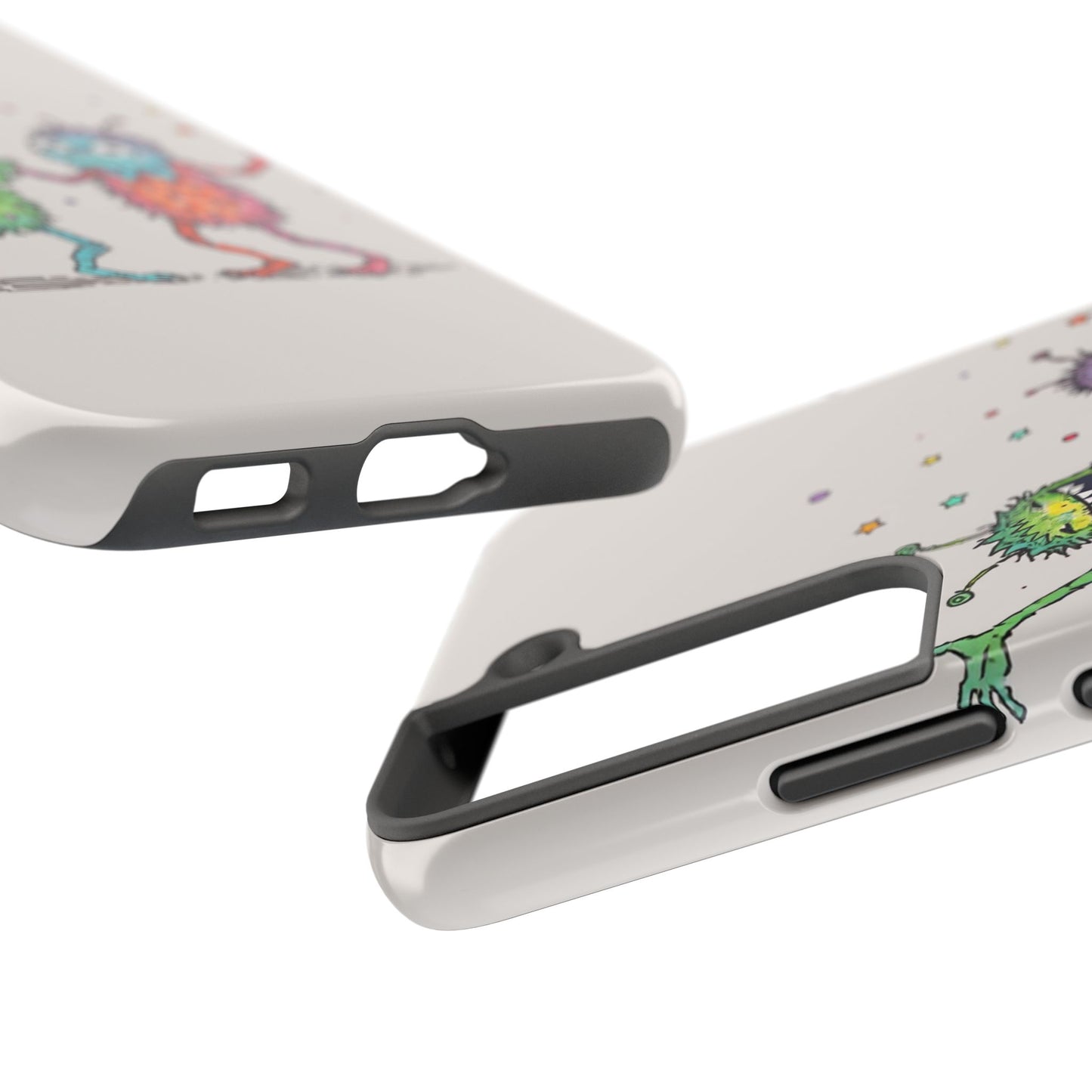 Colorful Monster Tough Phone Case - Fun and Playful Design