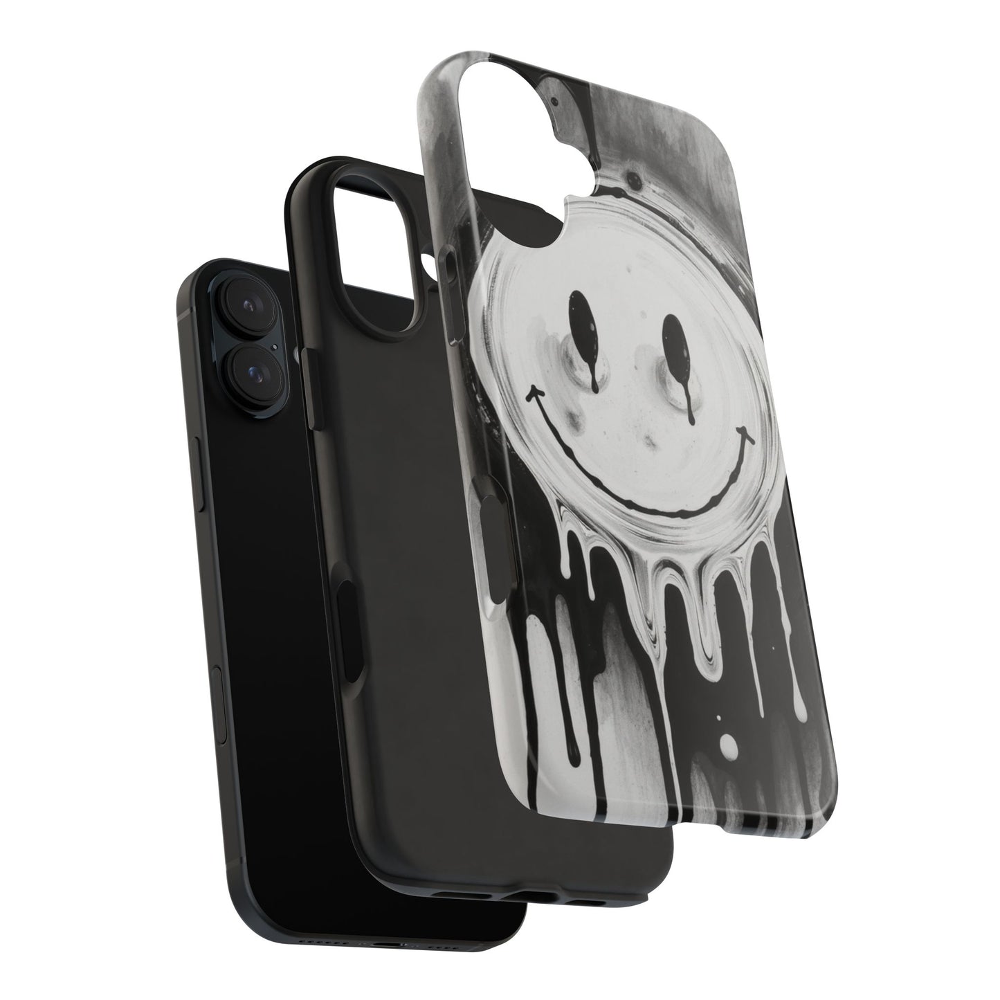 Dripping Smiley Tough Phone Case - Stylish & Durable Protection