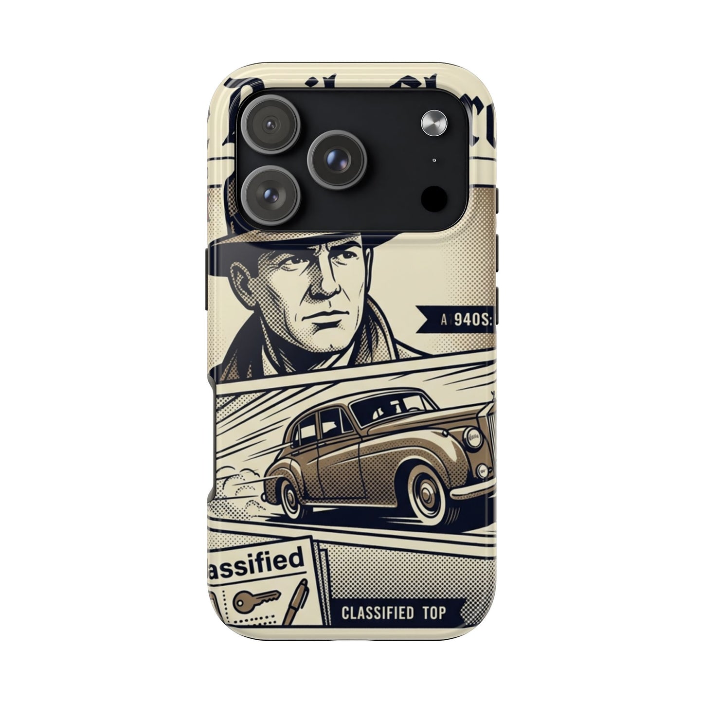 Old Newspaper Tough Phone Case