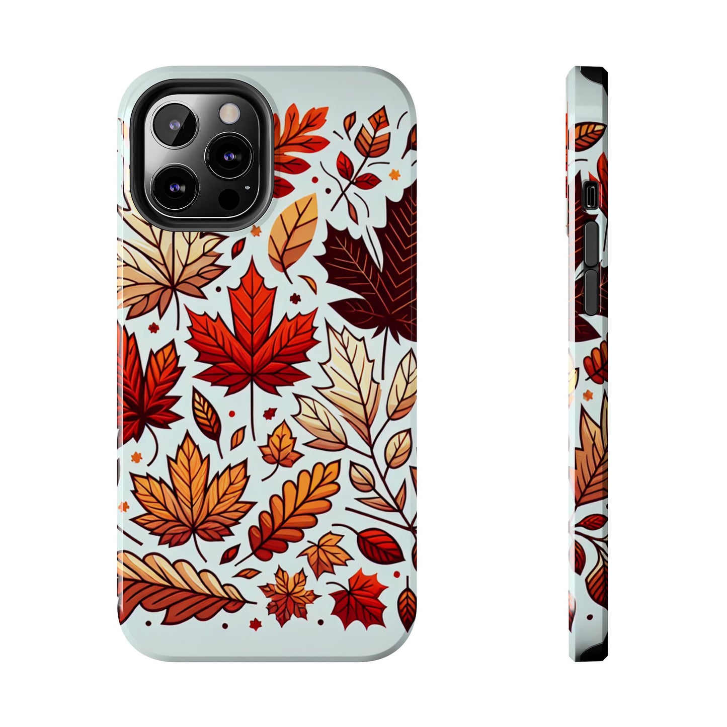 Autumn Leaves Tough Phone Case - Leaves Pattern - for iPhone