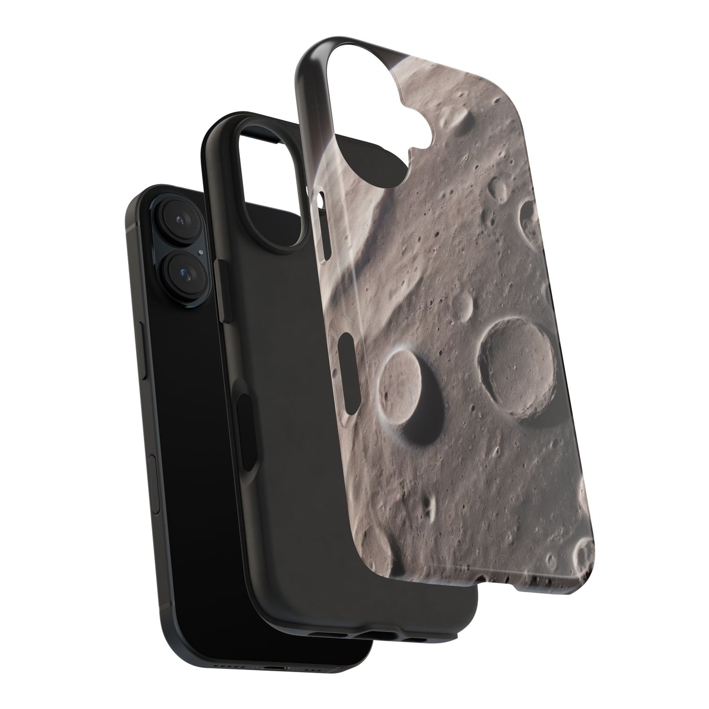 Celestial Moon Surface Tough Phone Case | Durable Space-Themed Design - for iPhone