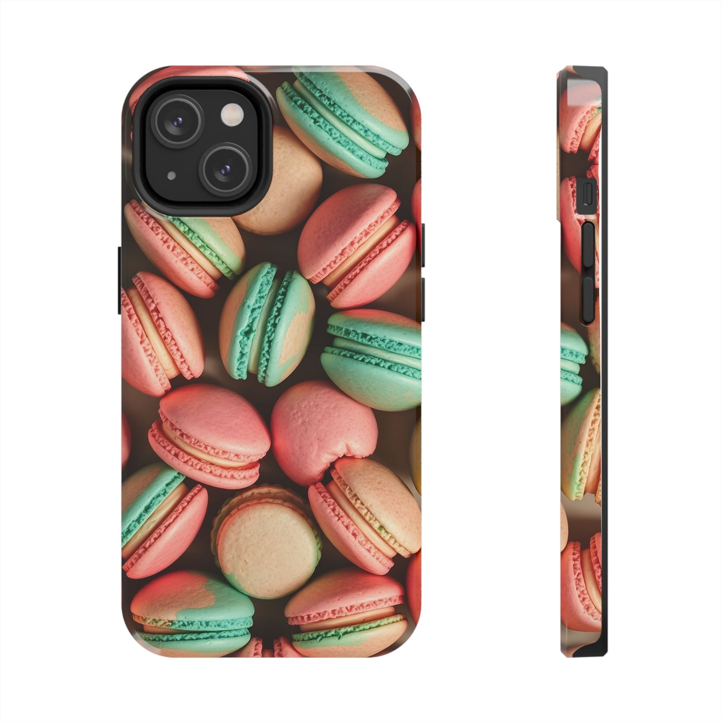 Colorful Tasty Macarons Tough Phone Case - Durable Protection with Sweet Aesthetic - for iPhone