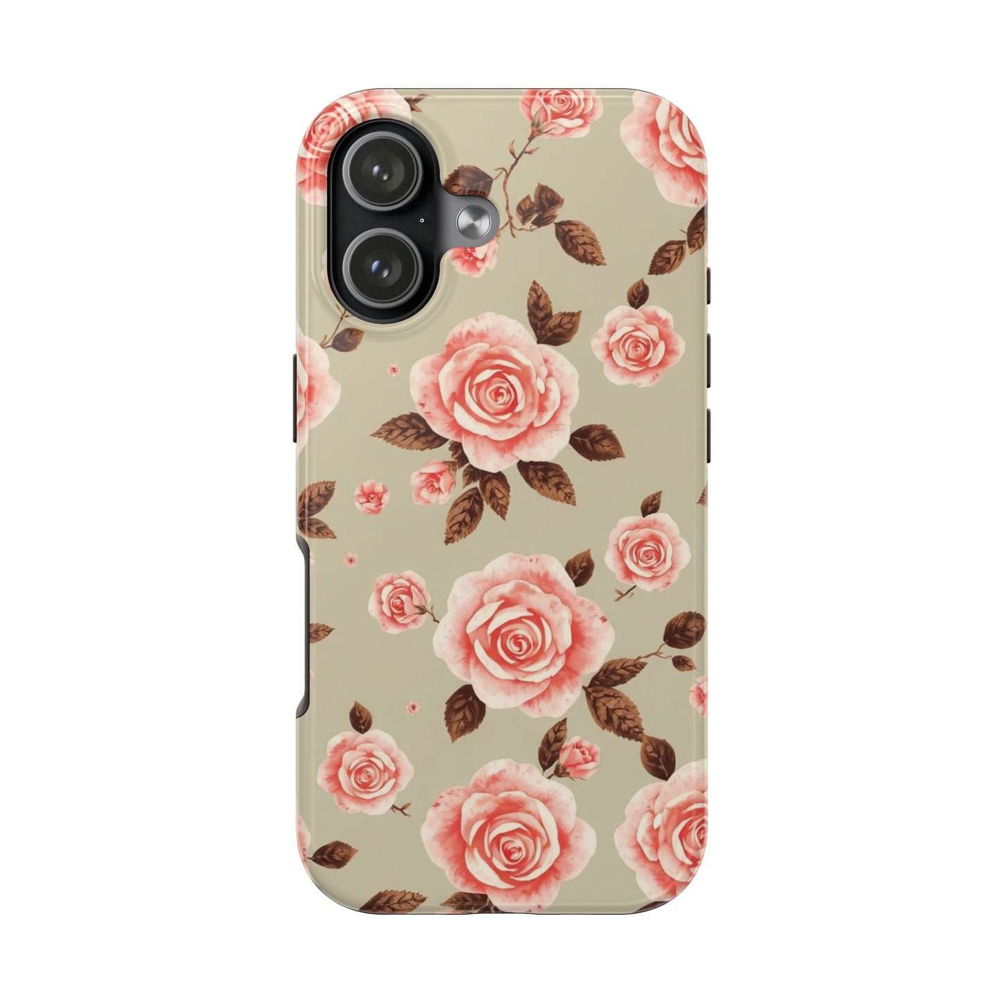 Elegant Floral Tough Phone Case for Stylish Protection - for iPhone