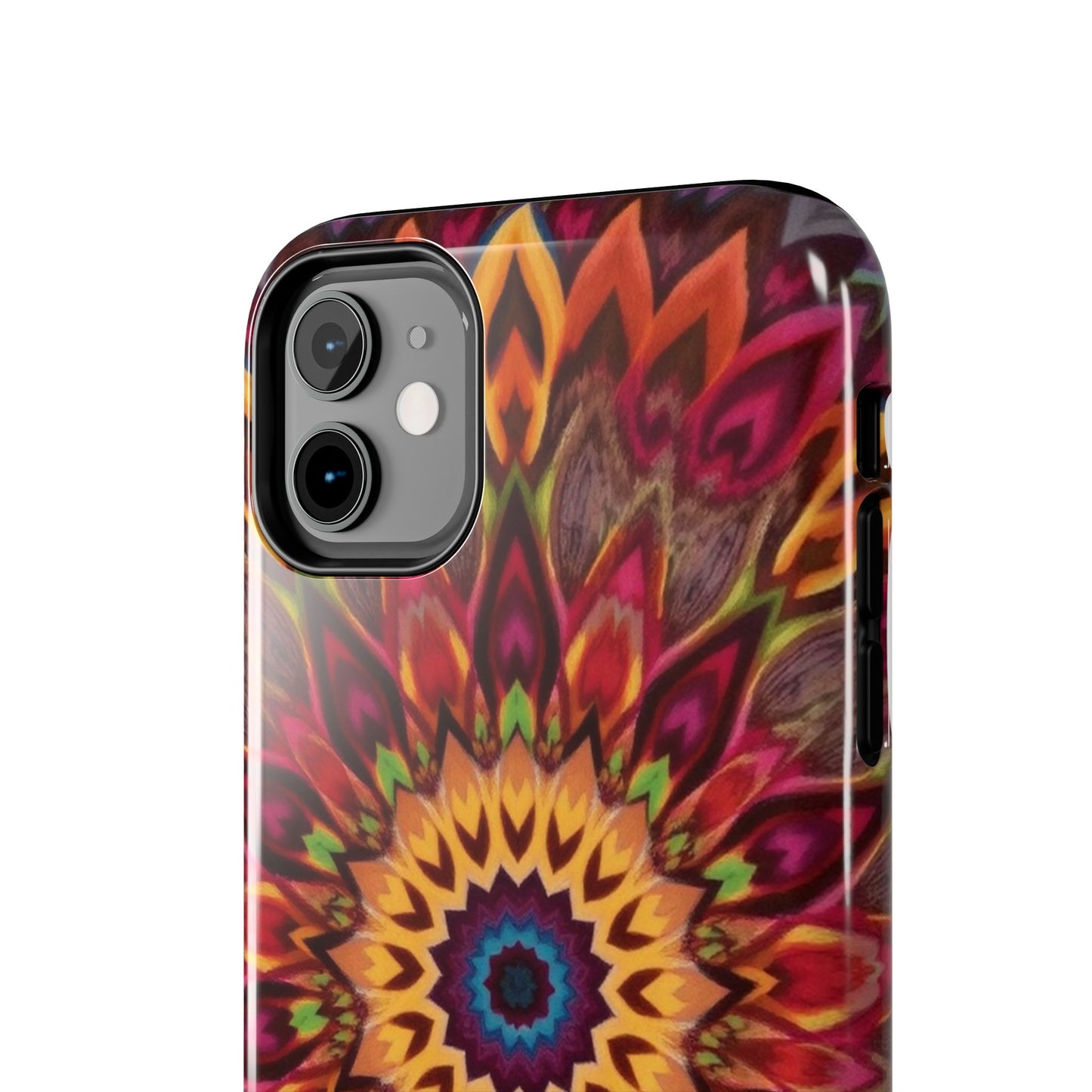 Vibrant Floral Mandala Tough Phone Case | Stylish and Durable Protection - for iPhone