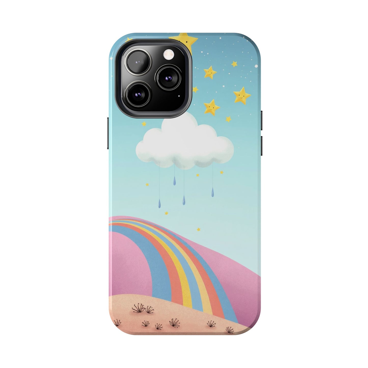 Colorful Rainbow Phone Case - Durable Tough Design for Adventurers