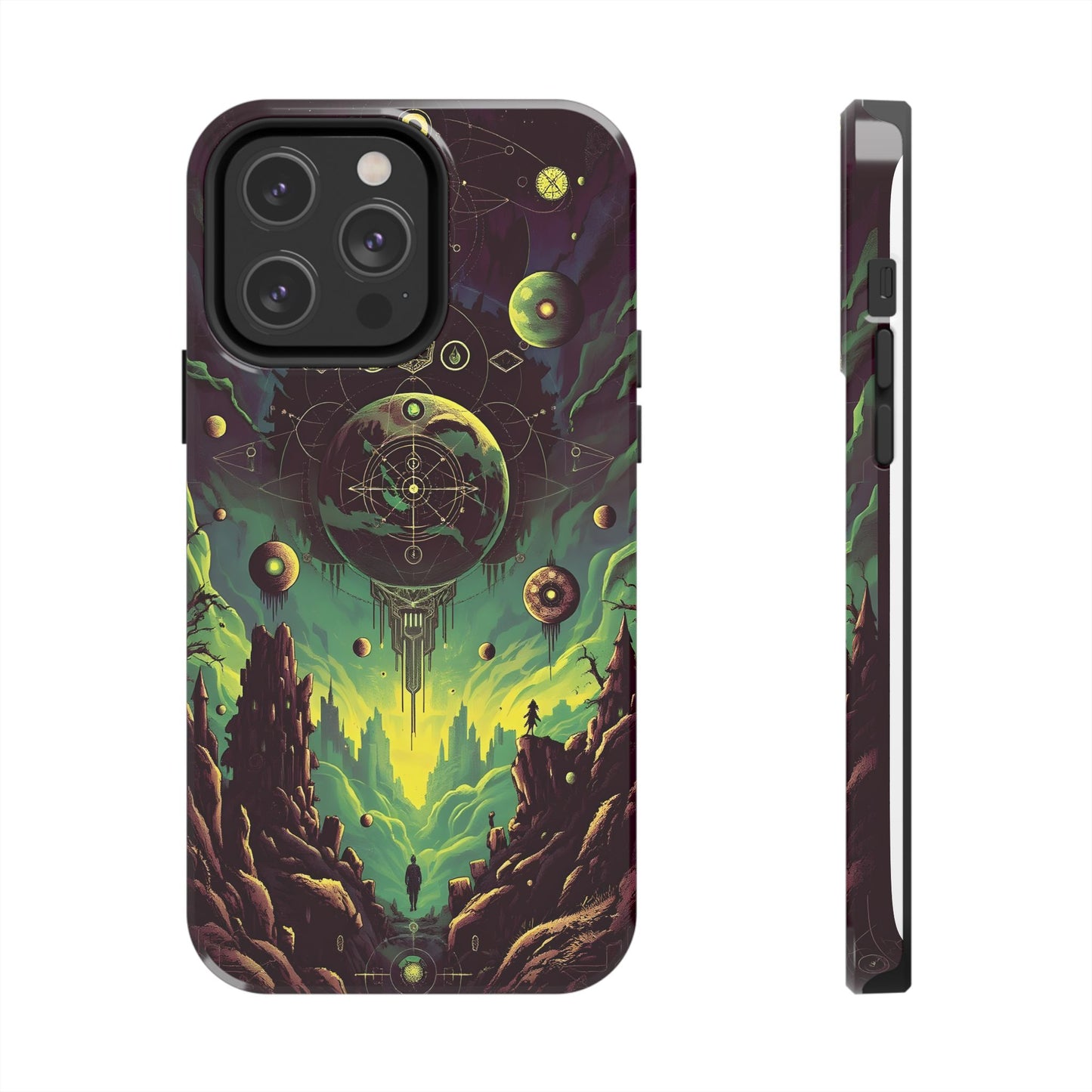 Cosmic Adventure Tough Phone Case - Galaxy Design for Space Enthusiasts - for iPhone