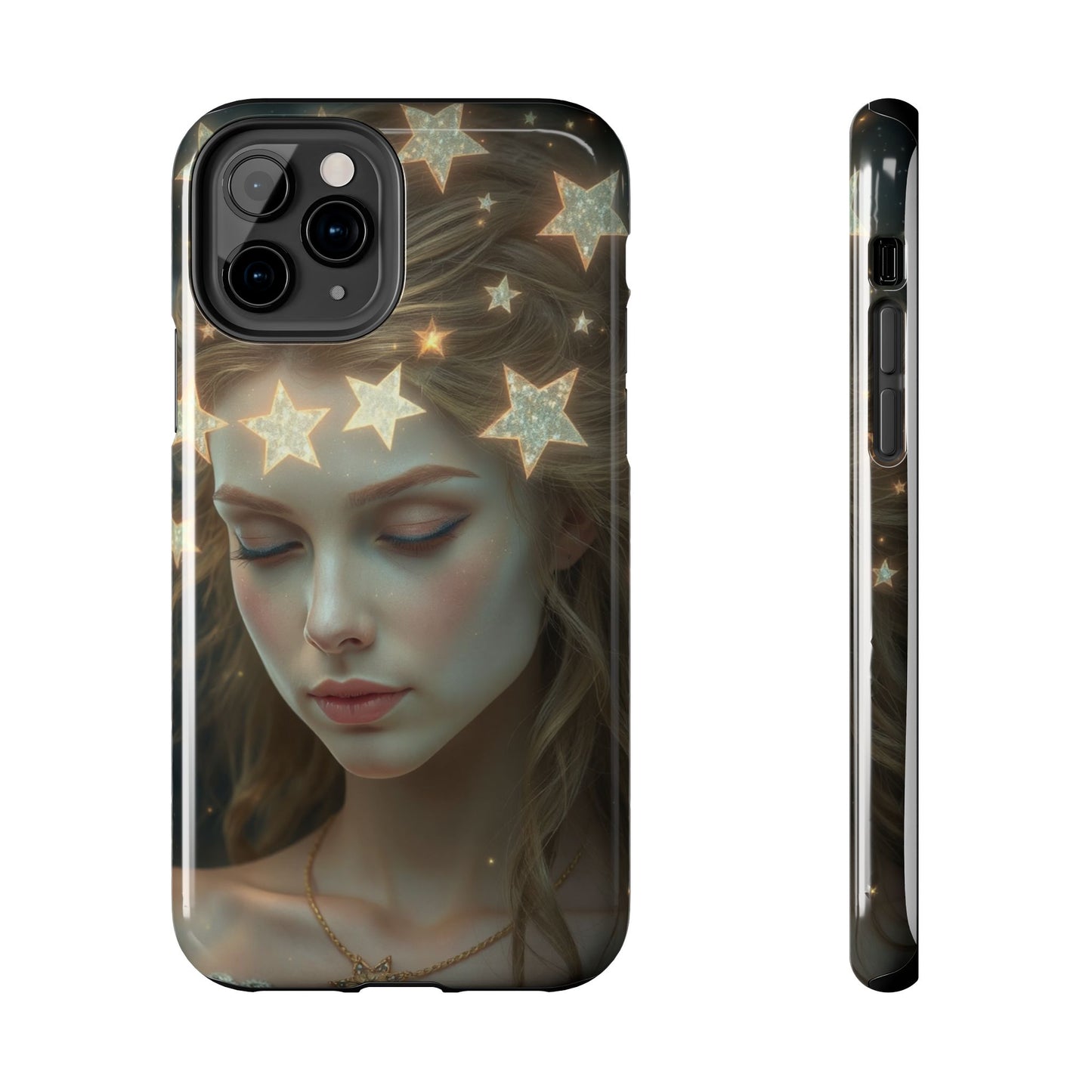 Celestial Dream Tough Phone Case - Artistic Starry Design for Style Enthusiasts