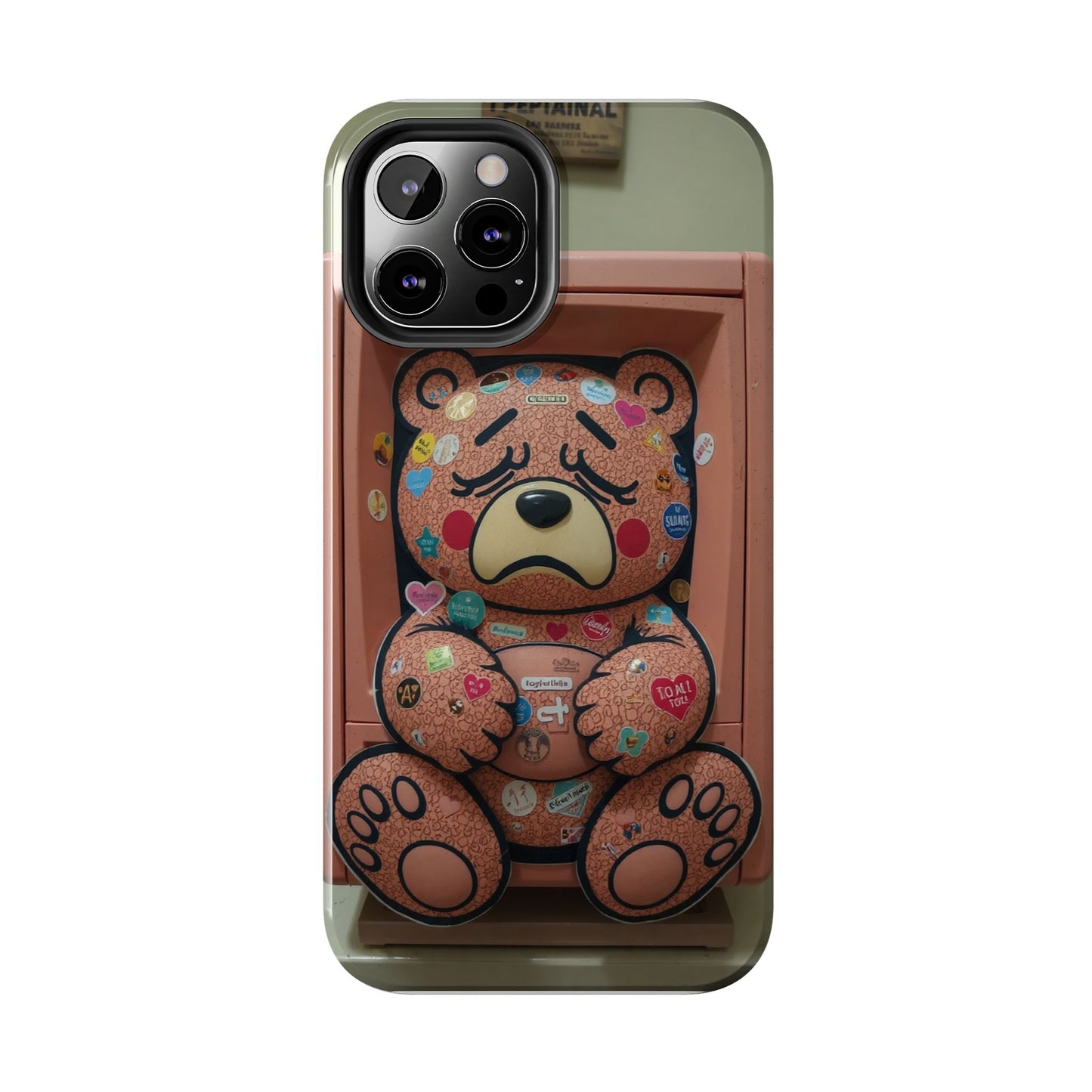 Cute Bear Tough Phone Case - Durable Protection with Fun Design