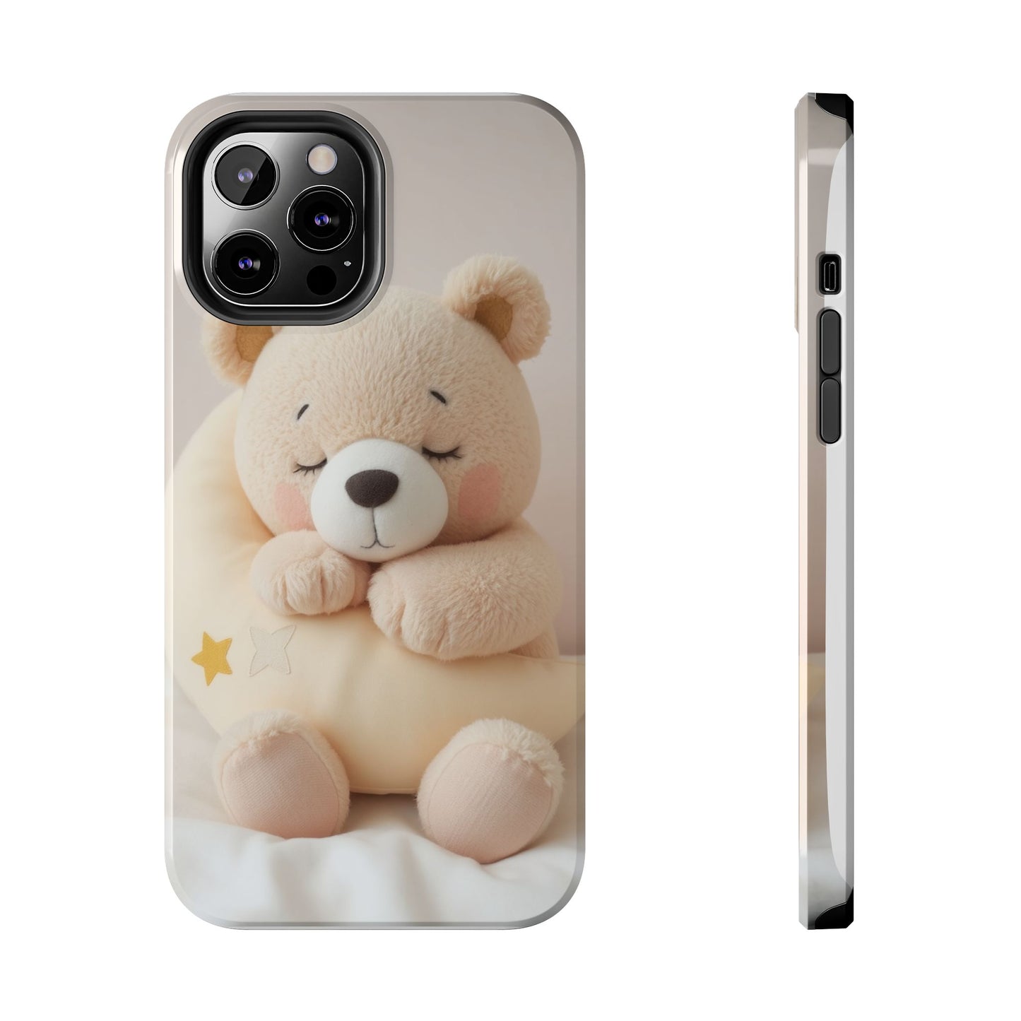 Cute Bear Tough Phone Case - Adorable Baby Animal Design for Kids & Adults