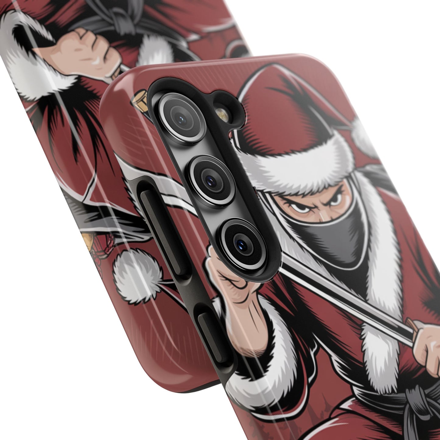 Ninja Santa Tough Phone Case | Durable Holiday Phone Cover for iPhone
