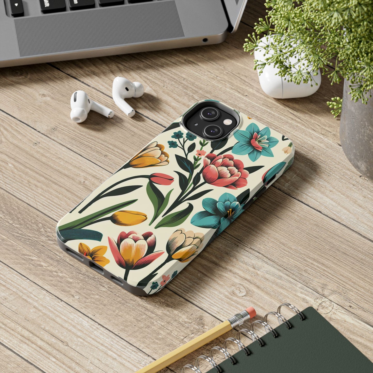 Floral Tough Phone Case - Vibrant Flower Design for Stylish Protection - for iPhone