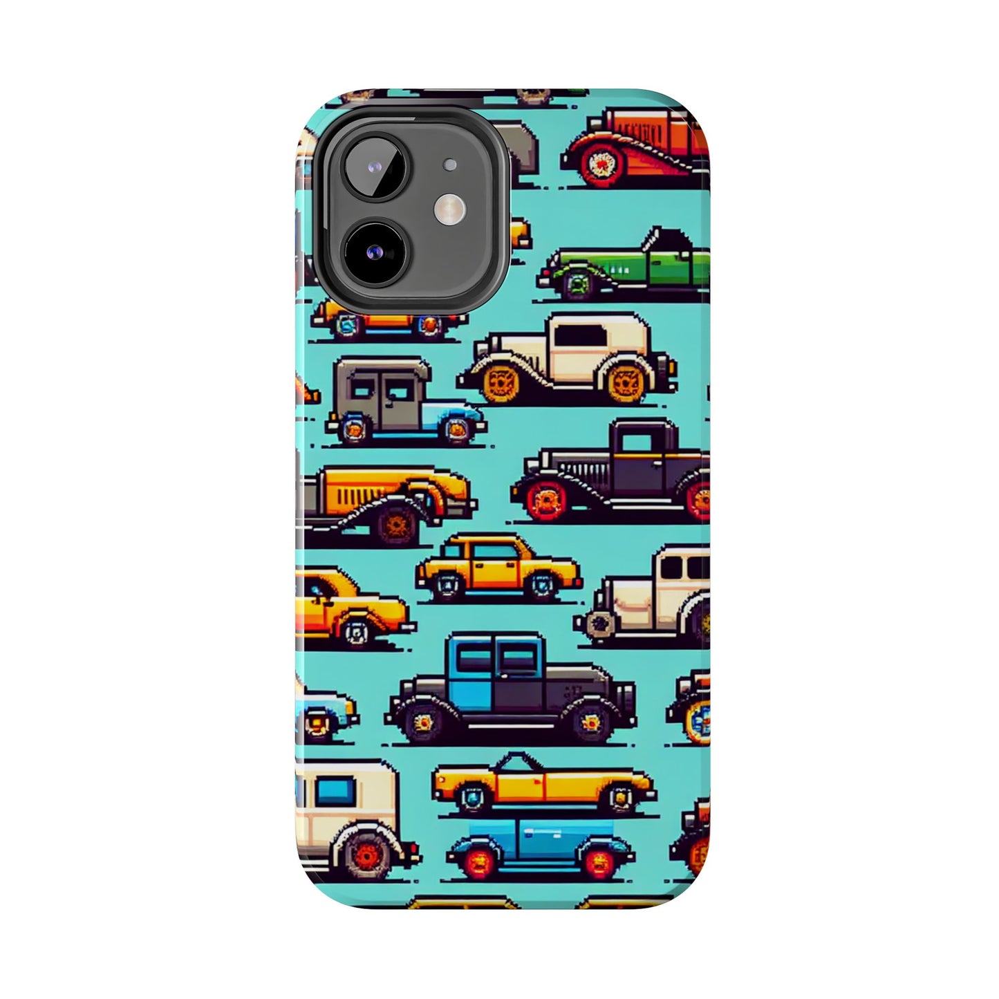 Retro Car Pixel Art Tough Phone Case - Durable & Stylish Protection - for iPhone