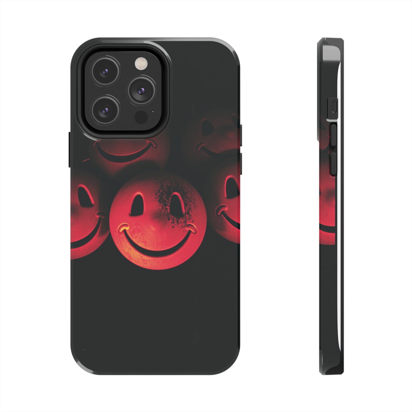 Smiley Face Tough Phone Case - Durable Protection with Fun Design