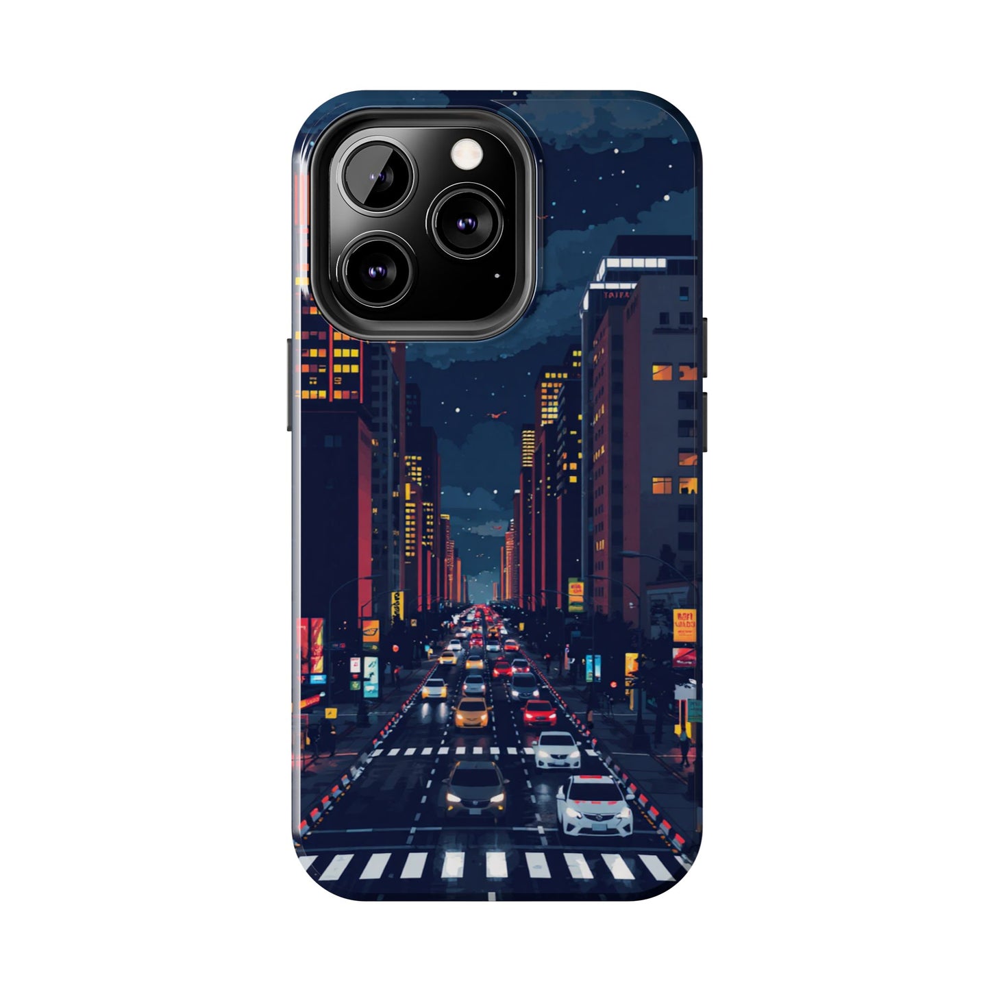 Urban Nightlife Tough Phone Case - Durable & Stylish Protection