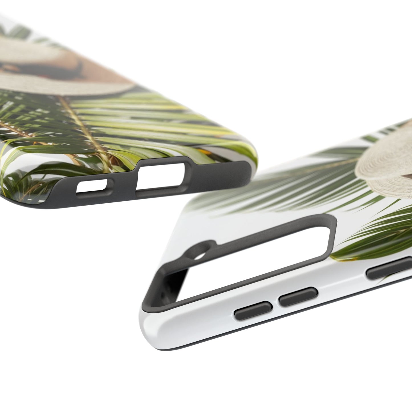 Tropical Phone Case - Summer Vibes with Hat & Sunglasses Design
